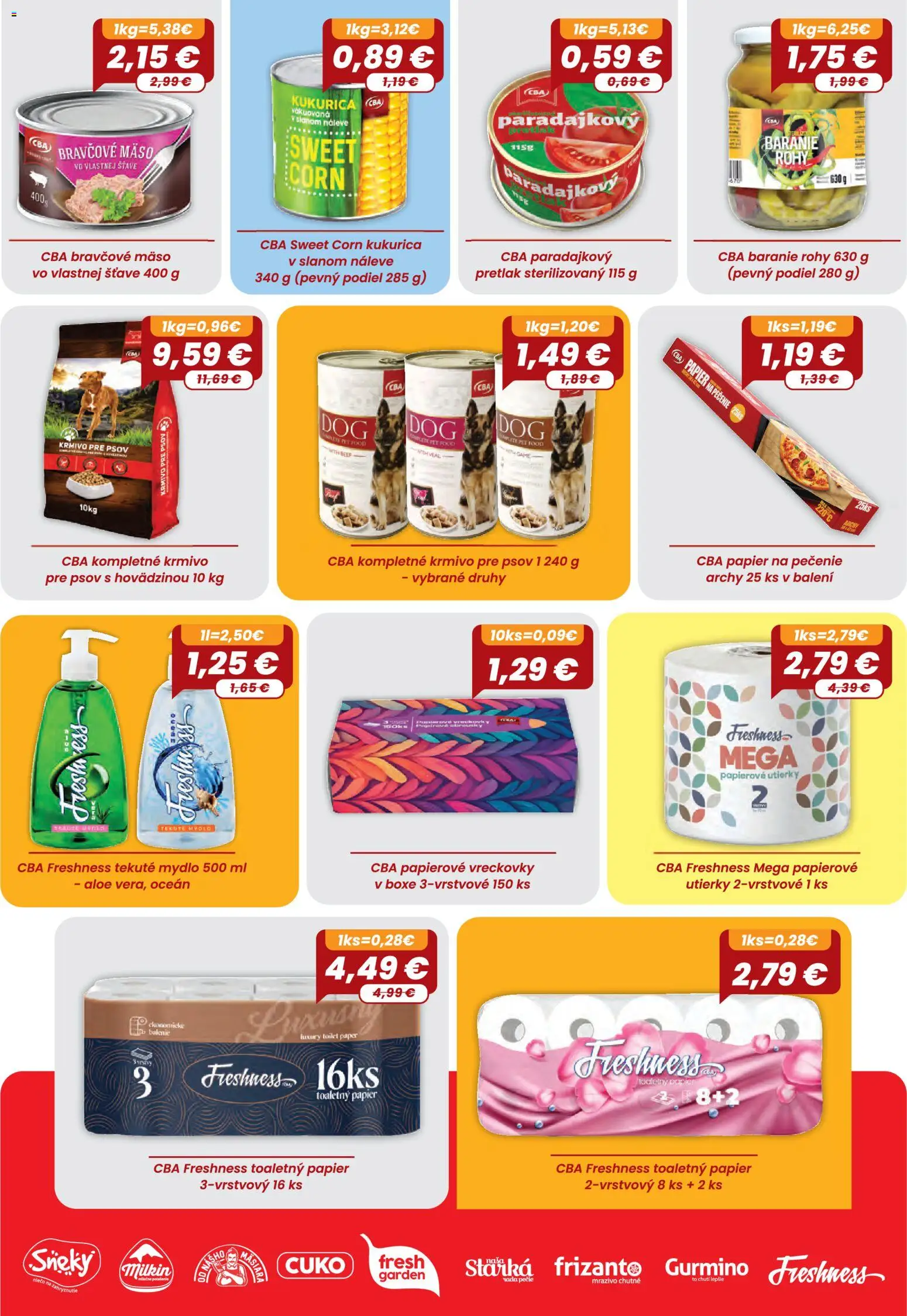 Nové Nitrazdroj akcie – leták je platný od 06.08.2026 | Strana: 31 | Produkty: Toaletný papier, Mydlo, Bravčové mäso, Kukurica