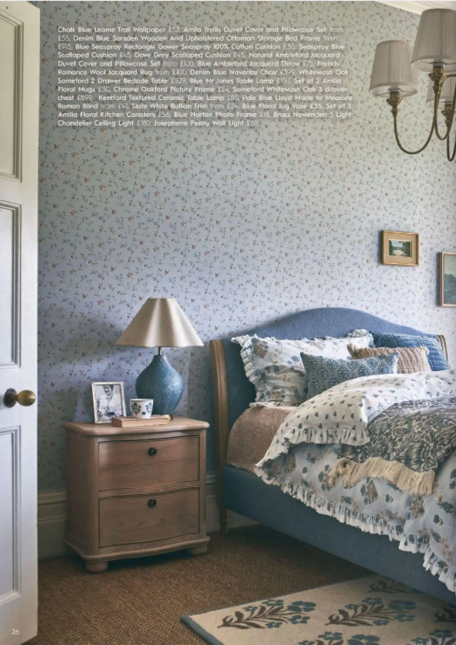 {H1} | Page: 26 | Products: Vase, Rug, Table lamp, Bedside table
