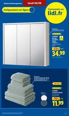 LIDL - Prévisualisation de LIVARNO Armoire de toilette miroir « Boston », Armoire de toilette miroir « Boston » à monter soi-même. valide à partir de 06/08/2026 | Page: 35