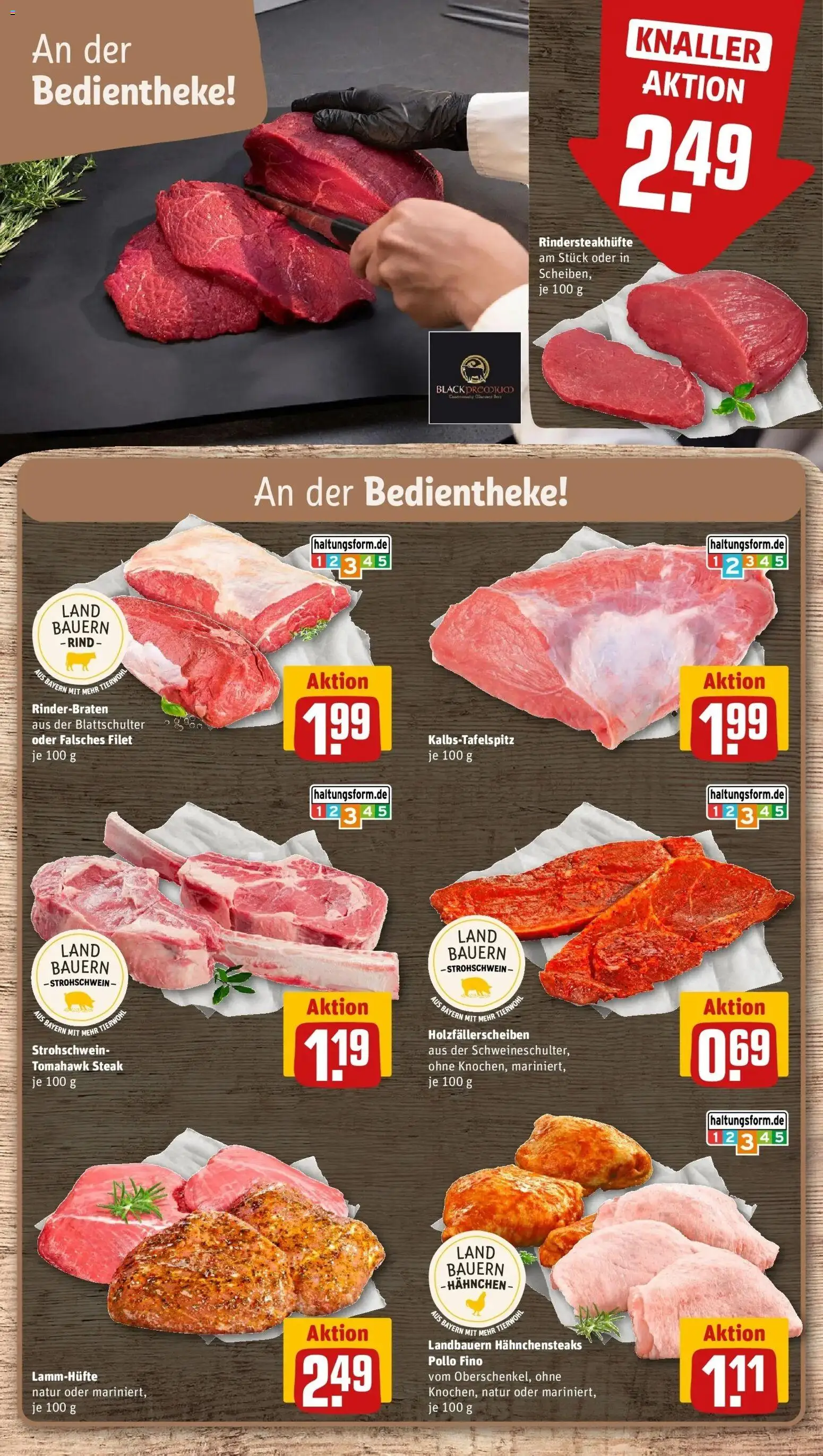 REWE Prospekt ab 17.08.2026 zum Blättern » Angebote | Seite: 10 | Produkte: Rinderbraten, Hahnchen, Steak