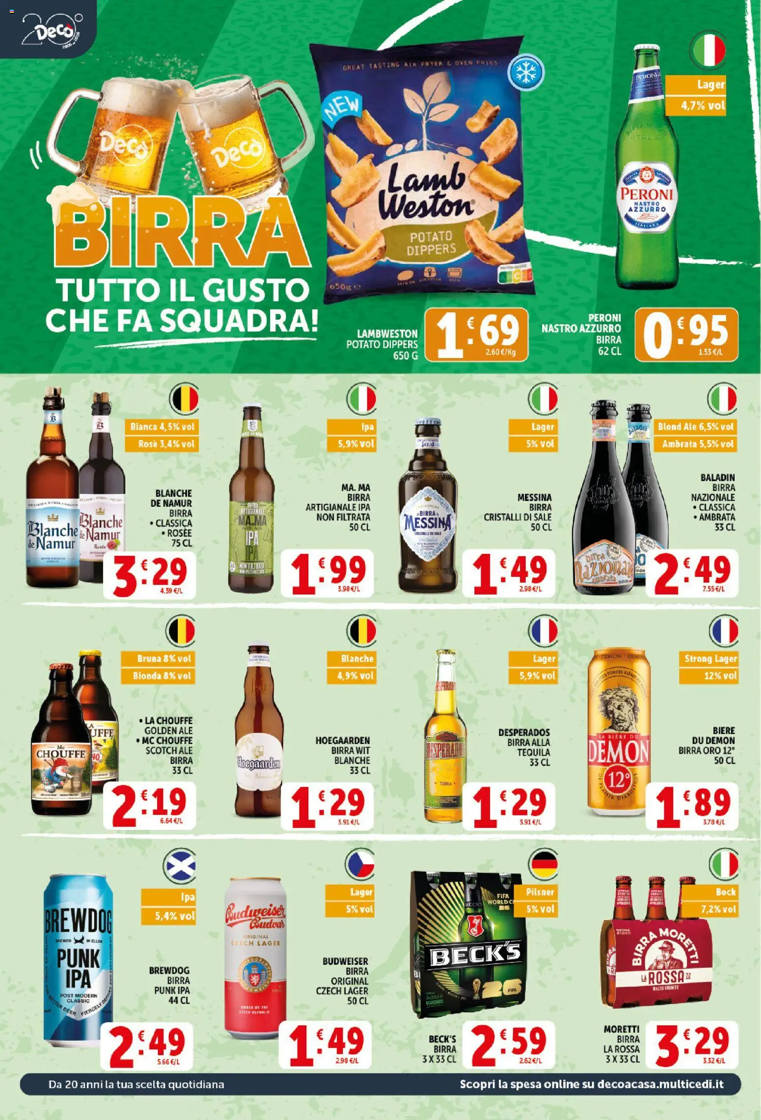 Volantino Decò del 10/07/2026 | Pagina: 14 | Prodotti: Birra, Sale, Tequila, Birra messina
