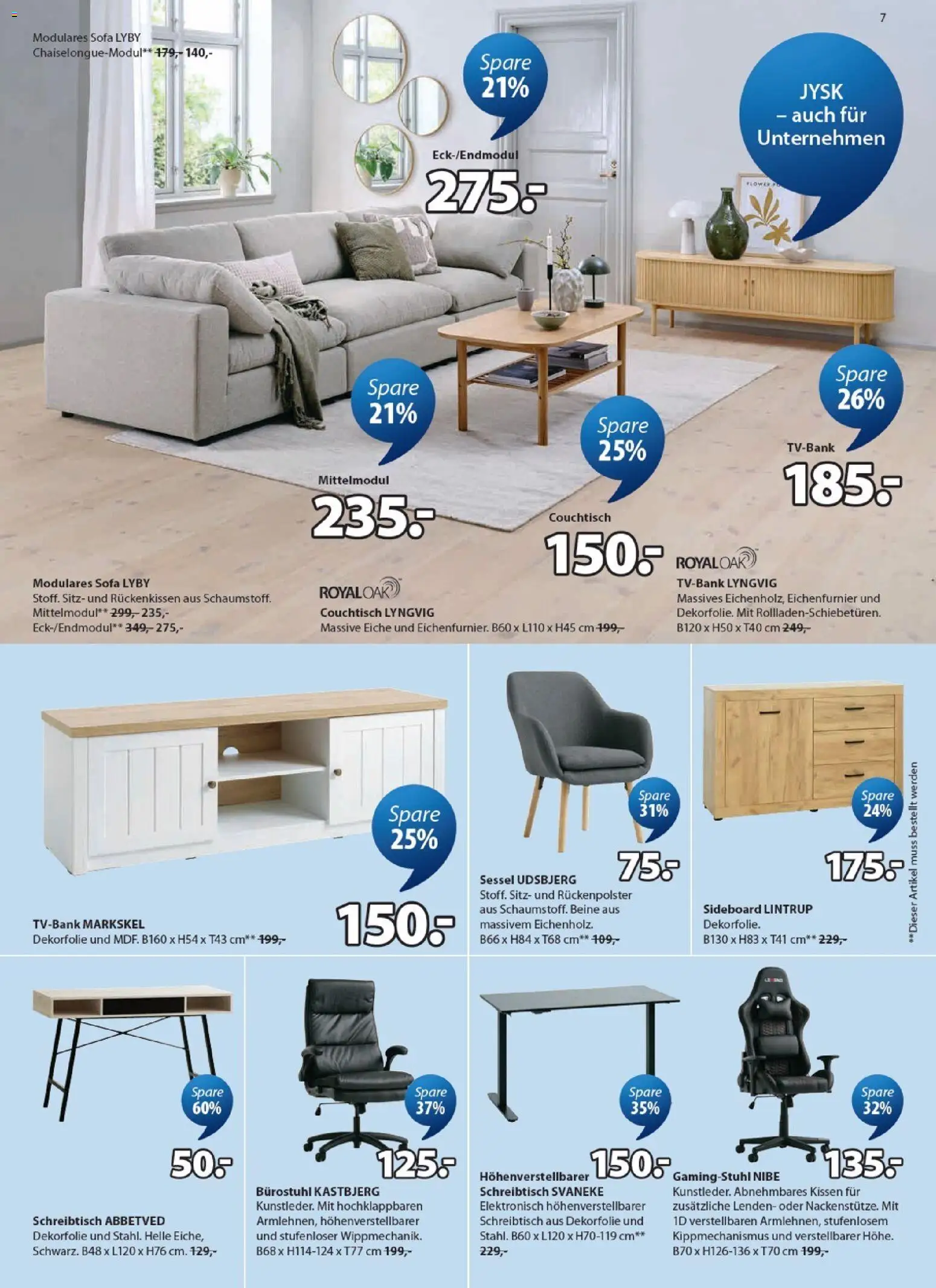 JYSK Prospekt aktuell gültig ab 25.09.2026 | Seite: 7 | Produkte: Kissen, Sofa, Sessel, Couchtisch