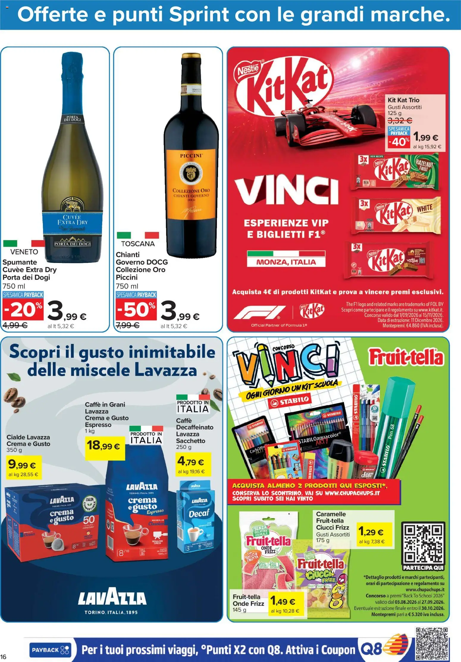 Volantino Carrefour del 04/09/2026 | Pagina: 16 | Prodotti: Porta, Data, Caffè in grani, Lavazza