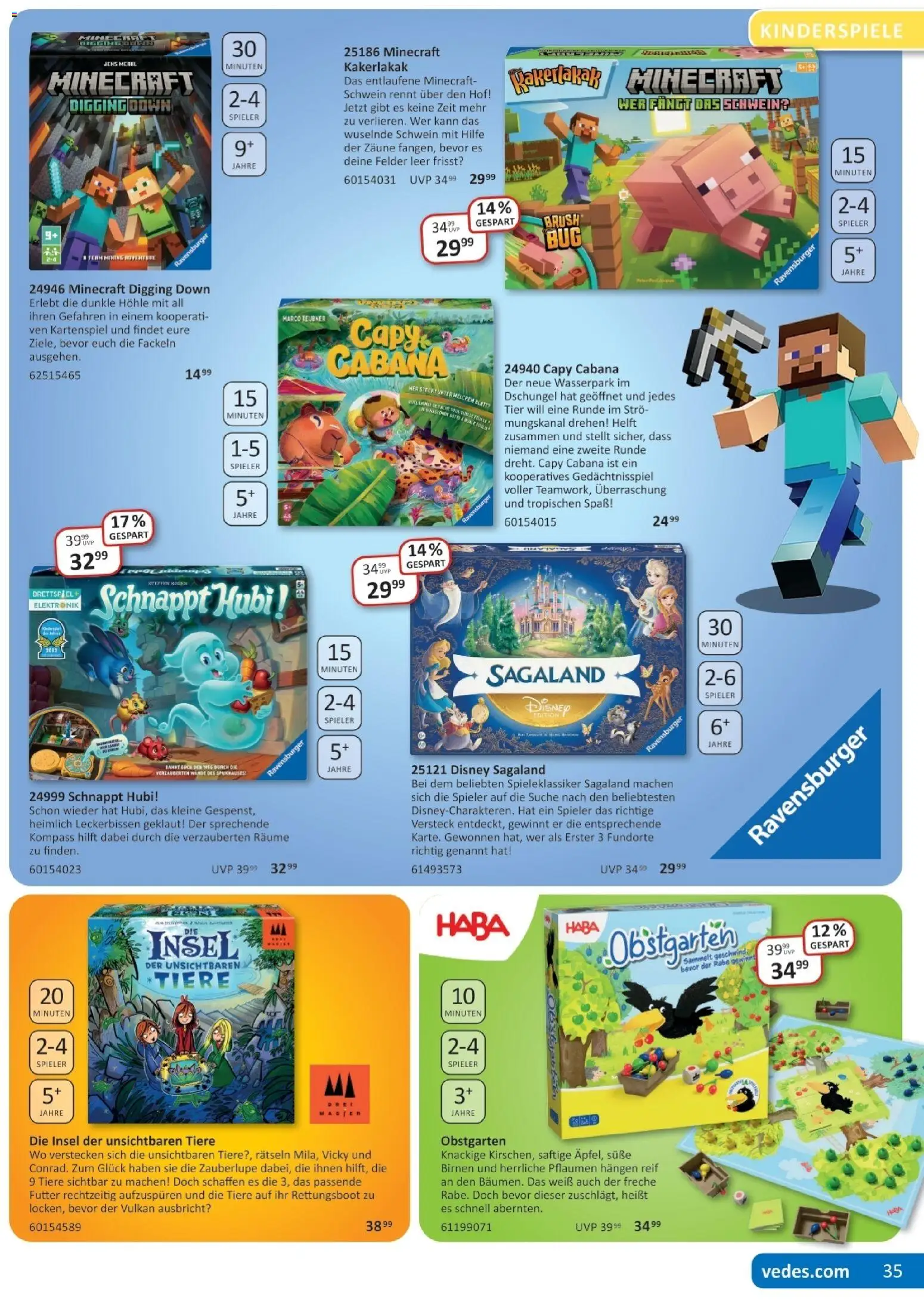Vedes Spiele-, Buch- und Kreativprospekt – gültig ab 24.08.2026 | Seite: 35 | Produkte: Pflaumen