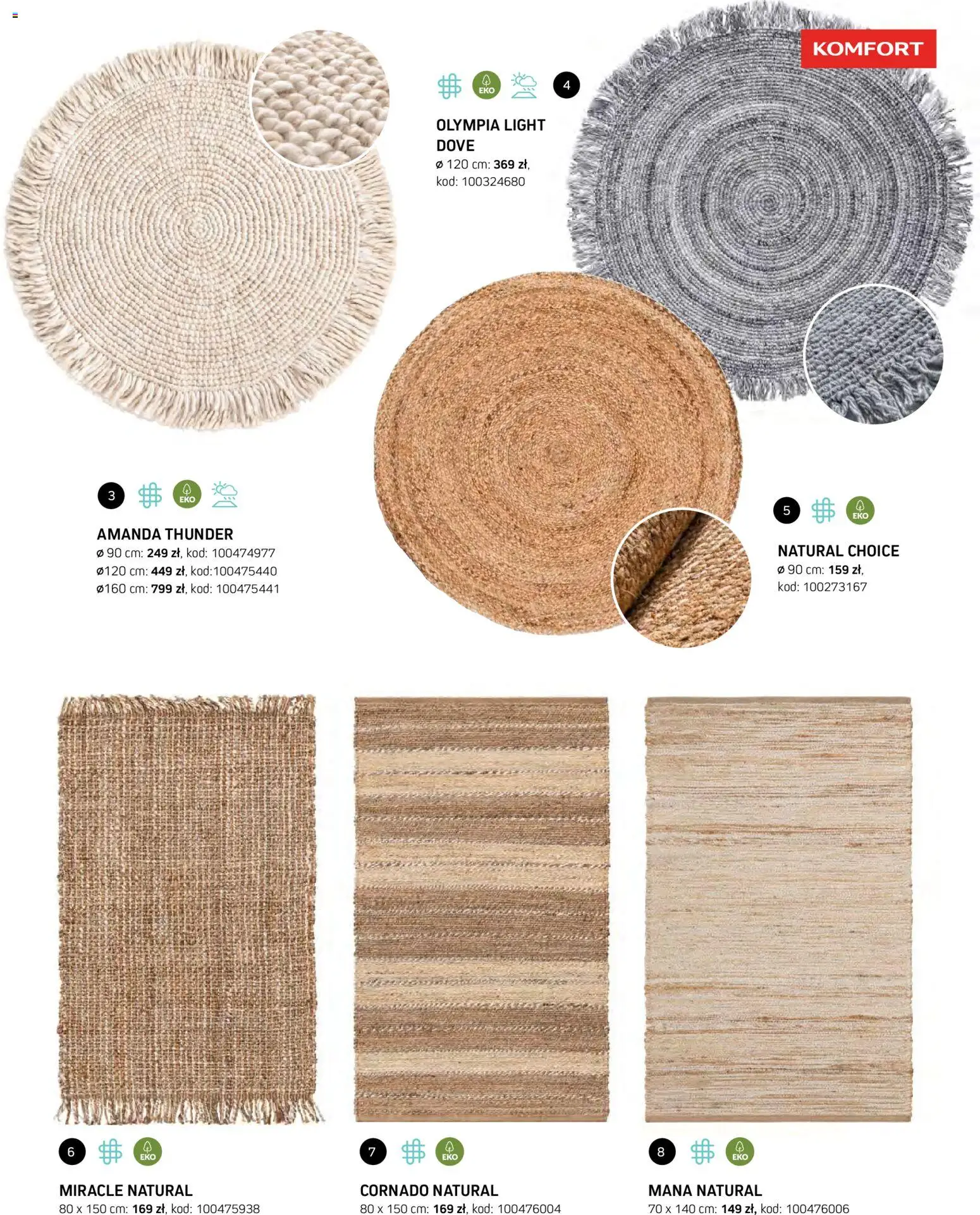 Komfort gazetka - Katalog dywanów od 07.10.2026 | Strona: 55 | Produkty: Dove