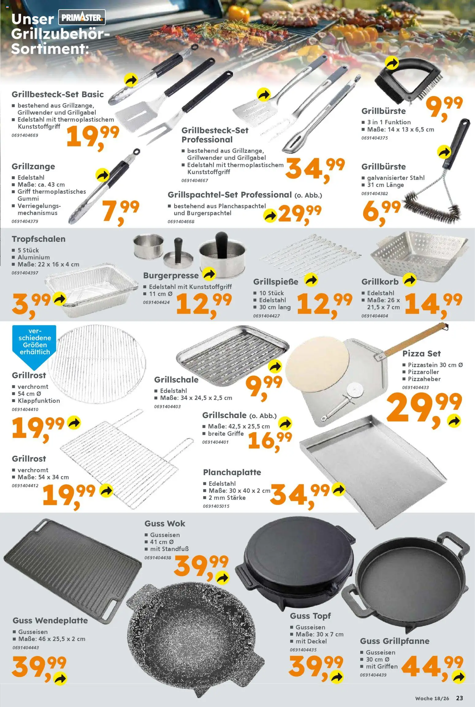 Globus Baumarkt - Prospekt für Weinstadt-Endersbach – gültig ab 27.04.2026 | Seite: 23 | Produkte: Pizza, Wok