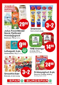 Forhåndsvisning av Spar kundeavis gyldig fra 22/06/2026 | Side: 8 | Produkter: Ost, Skinke, Bringebær, Krydder