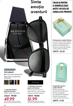Ofertele Oriflame valabile de la 27.05.2026 | Pagină: 54 | Produse: Ochelari, Ochelari de soare, Parfum, Apă