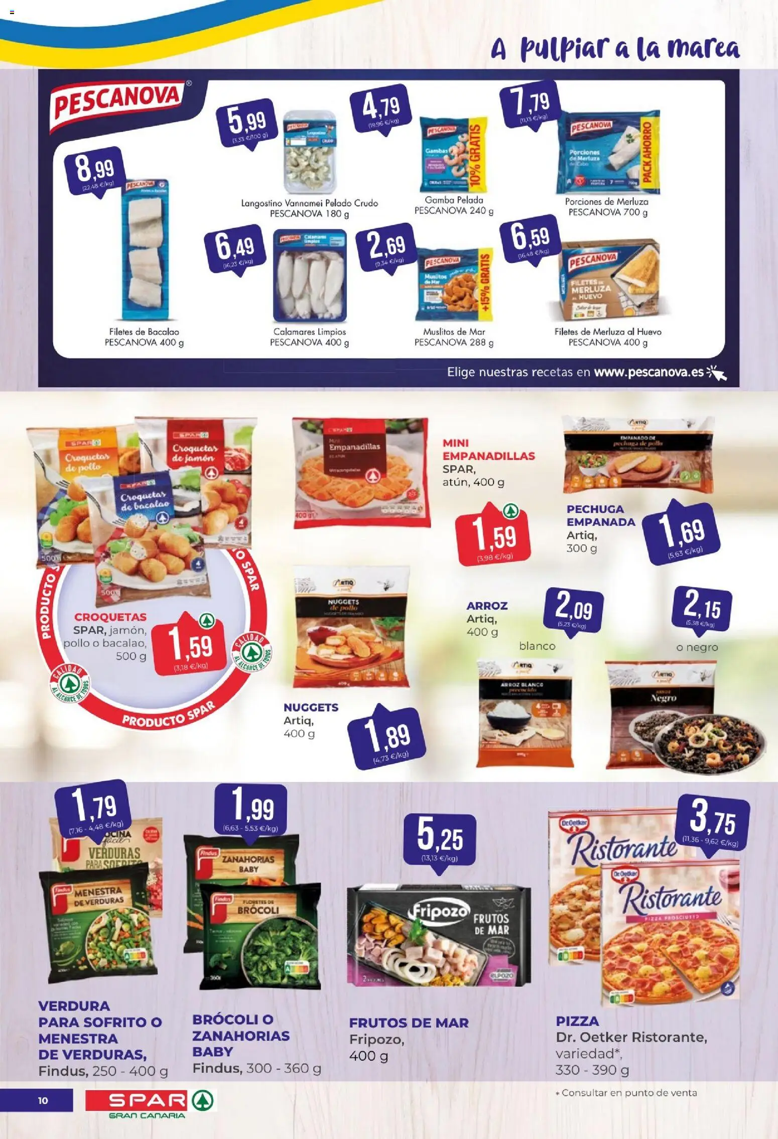 Spar - folleto │ válido desde el 15.05.2026 | Página: 10 | Productos: Calamares, Jamón, Arroz, Gamba
