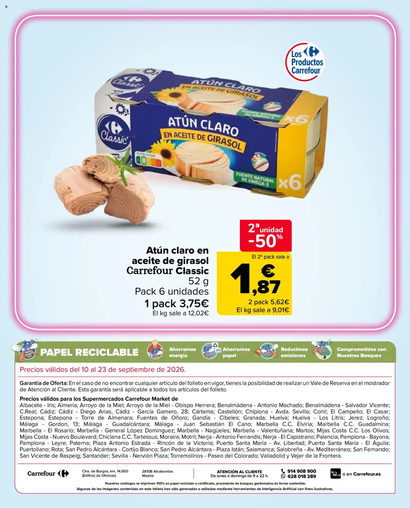 Carrefour Market folleto │ válido desde el 10/09/2026 | Página: 24 | Productos: Miel, Aceite, Aceite de girasol, Atún claro
