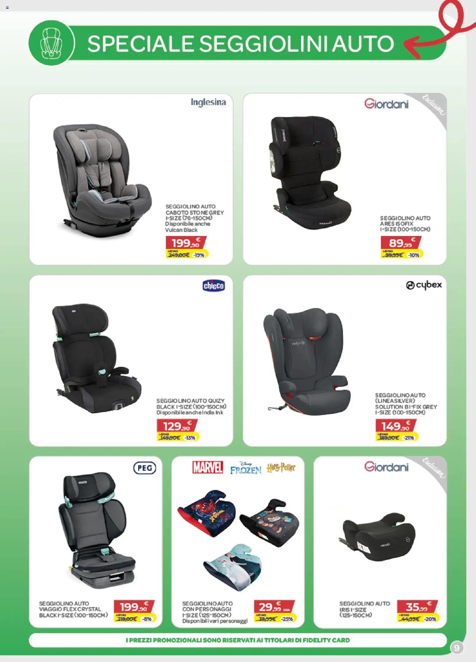 Volantino Bimbo store del 27/08/2026 | Pagina: 9 | Prodotti: Seggiolino