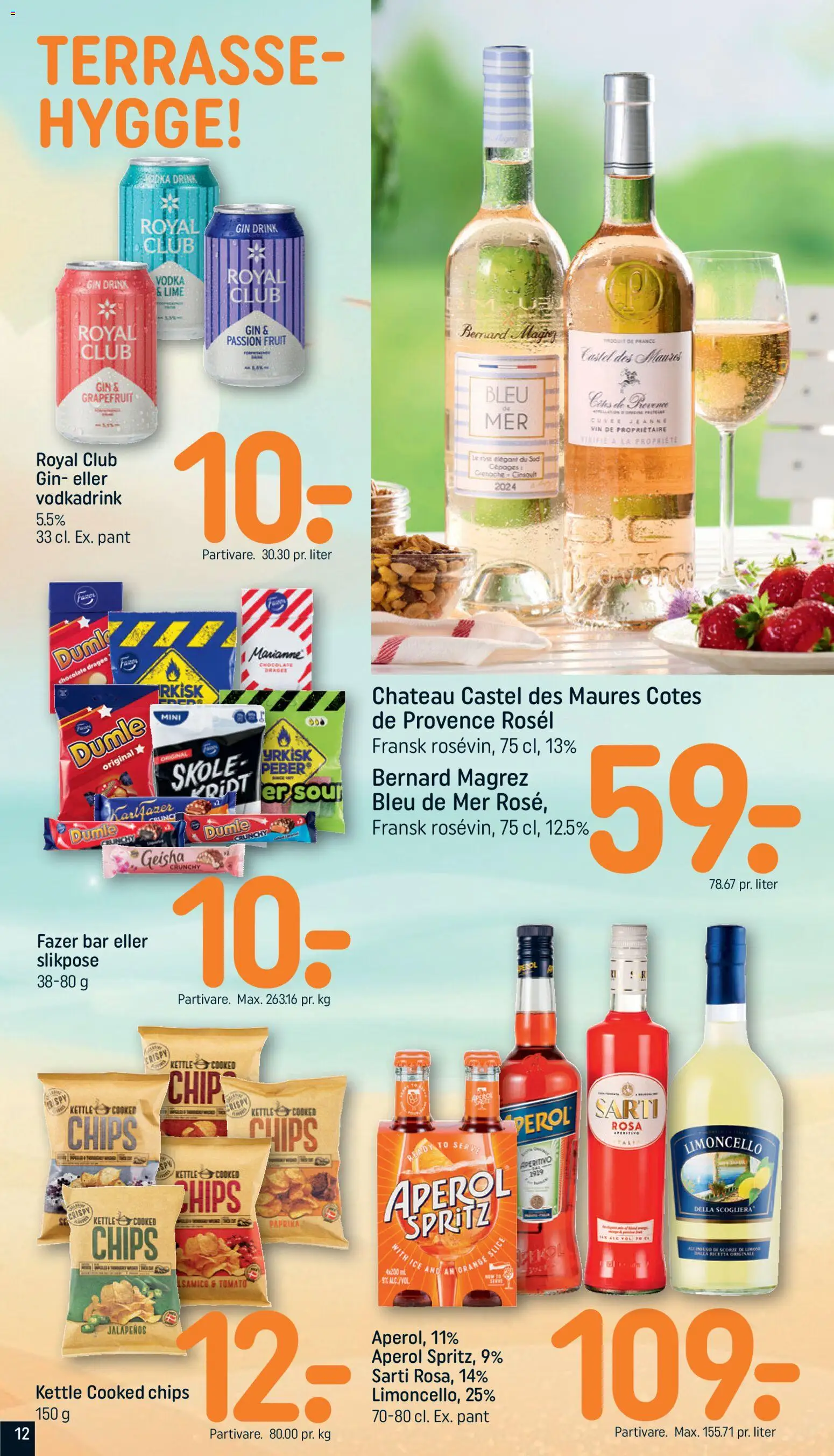 Rema 1000 tilbudsavis – gyldig fra 12/07/2026 | Side: 12 | Produkter: Vin, Chips, Lime, Paprika