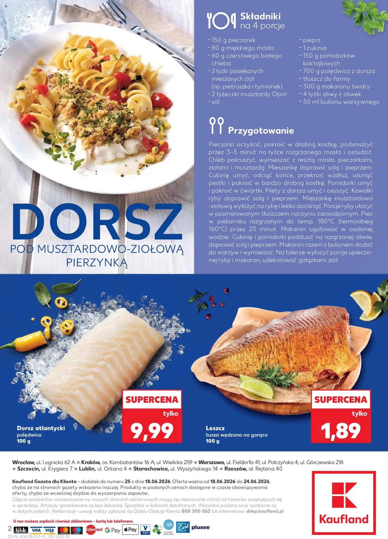 Kaufland Polsko leták - Jest fresz od 18.06.2026 | Strana: 2 | Produkty: Chleba, Chléb, Ryby
