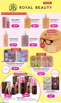 Anteprima del volantino La Saponeria volantino valido a partire dal 02/07/2026 | Pagina: 3 | Prodotti: Crema solare, Maschera viso, Crema viso, Latte