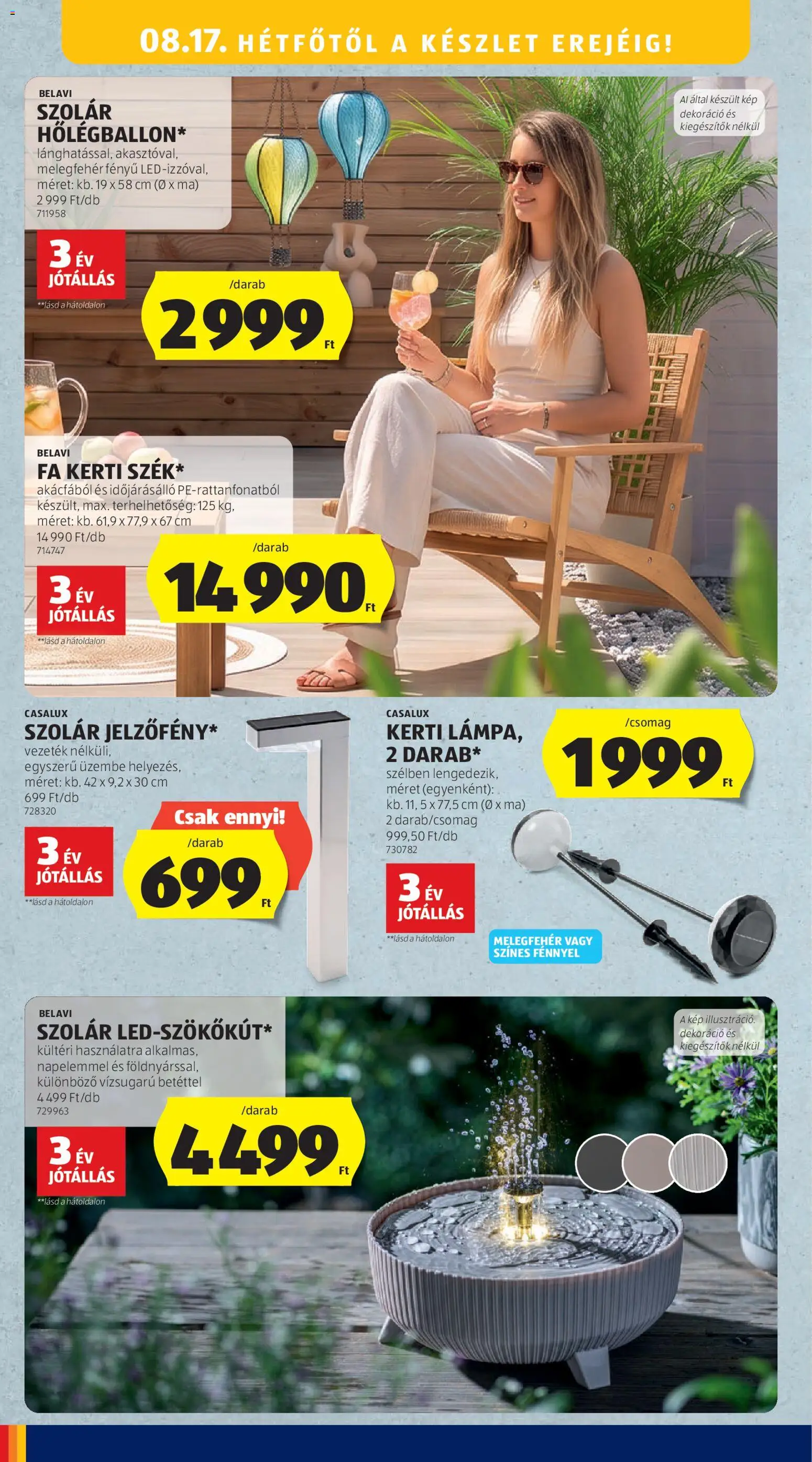 Aldi akciós ujság - amely érvényes a következő dátumtól: 2026.08.13. | Oldal: 10 | Termékek: Casalux, FA, LED, Dekoráció