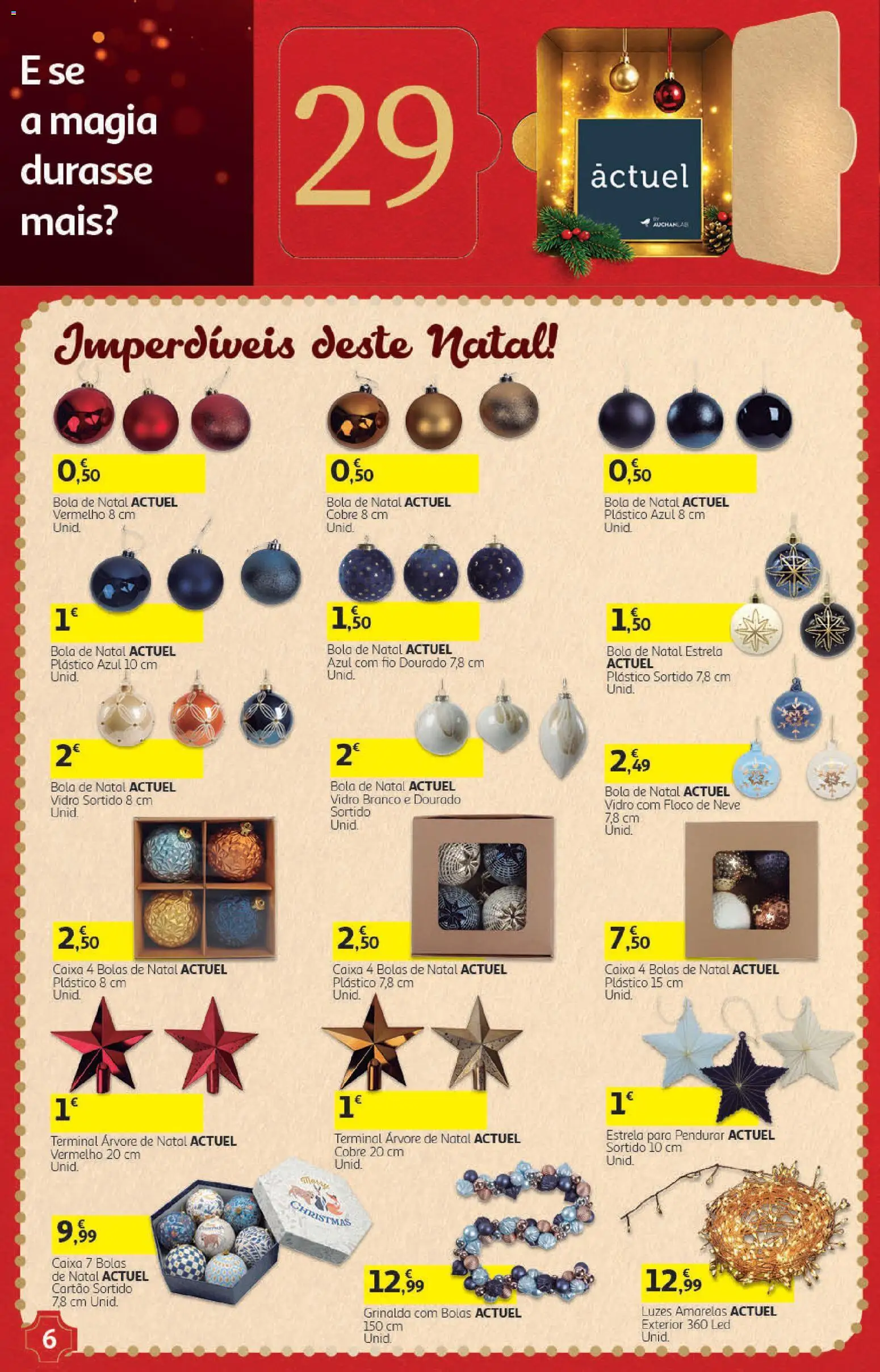 Auchan Presentes │ válido de 01/11/2026 | Página: 6 | Produtos: Árvore de natal, Caixa