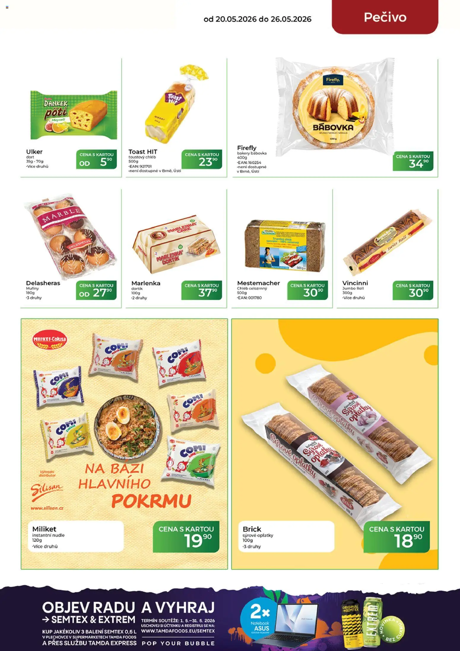 Tamda Foods leták od 20.05.2026 | Strana: 27 | Produkty: Chléb, Toustový chléb, Nudle, Dort
