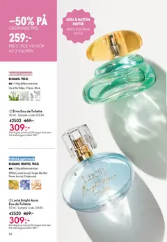 Elvie Eau de Toilette, 50 ml. Drömlik & romantisk. Blommig, träig. Hög doftkoncentration. Lily of the Valley, Vit pion, Musk. Sample code 32234. - Förhandsvisning av reklamblad från butik Oriflame aktuell från 13.05.2026 | Sida: 52 | Produkter: Eau de toilette