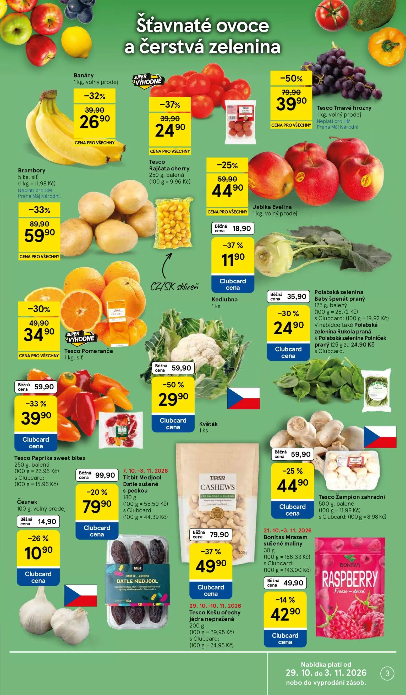 Tesco leták - Hypermarket od 29.10.2026 | Strana: 3