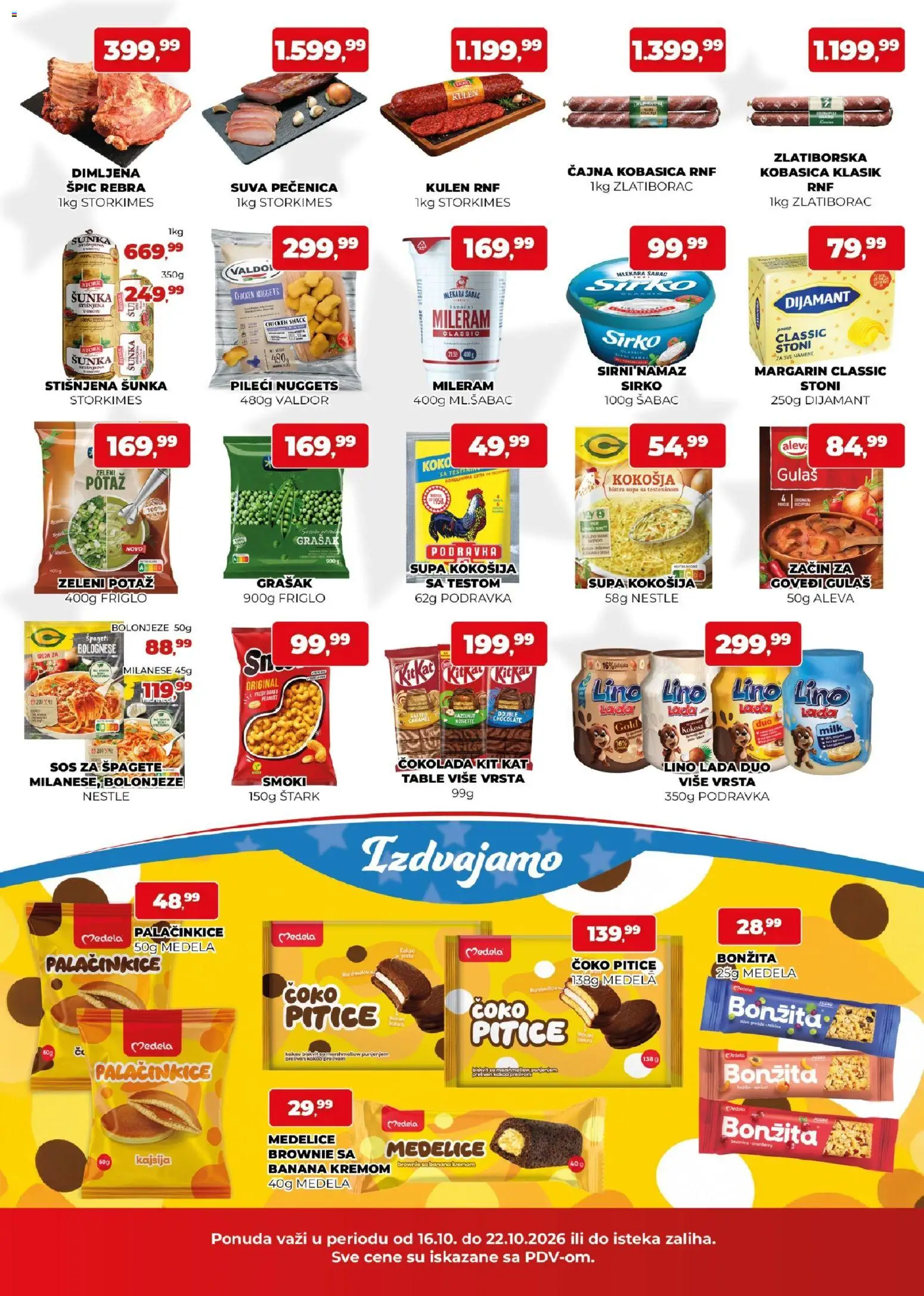 Plus Cash & Carry katalog - važi od 16.10.2026 | Strana: 2 | Proizvode: Smoki, Namaz, Špageti, Čokolada