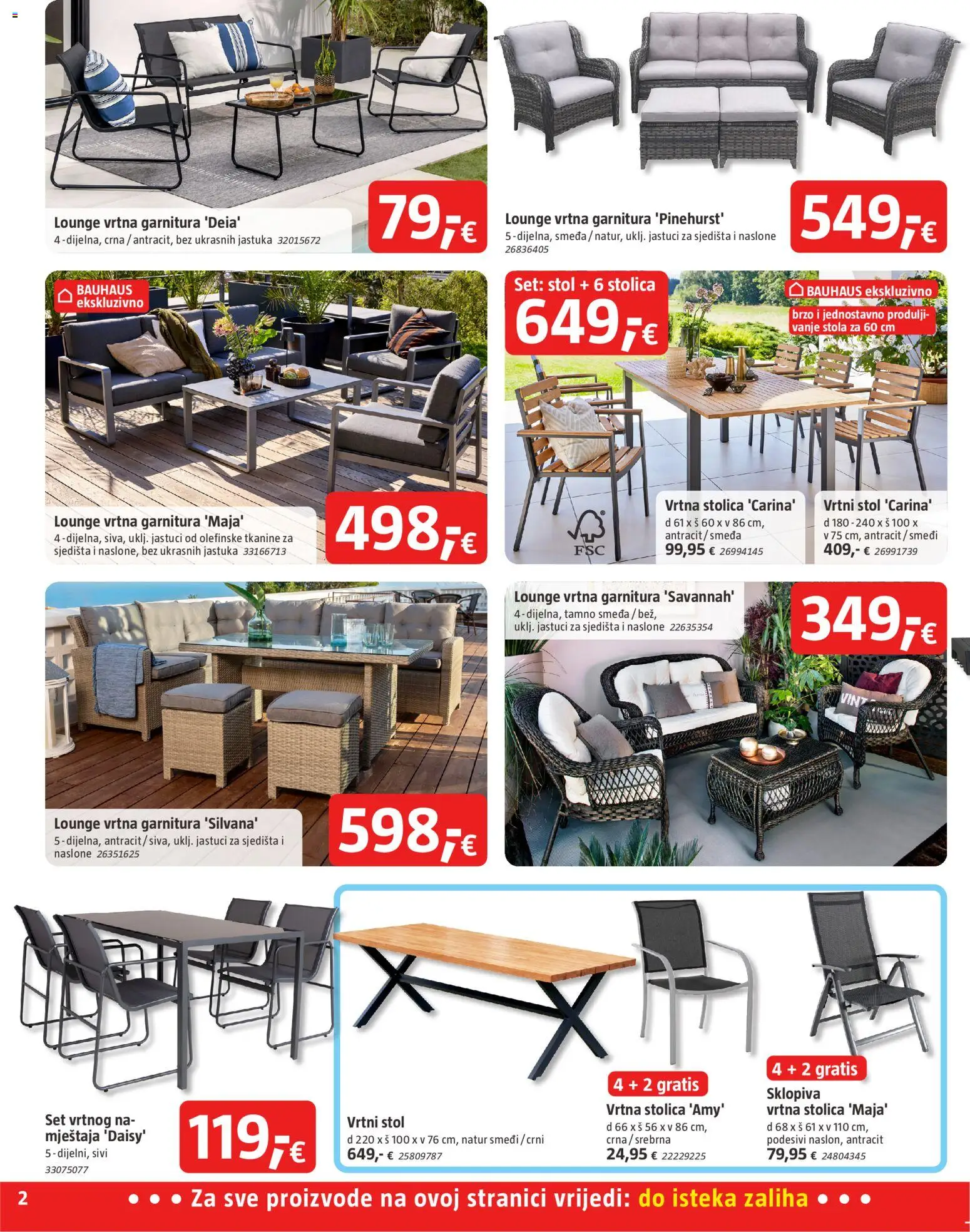 Bauhaus katalog | vrijedi od 03.06.2026 | Stranica: 2 | Proizvodi: Stol, Stolica, Vrtna garnitura