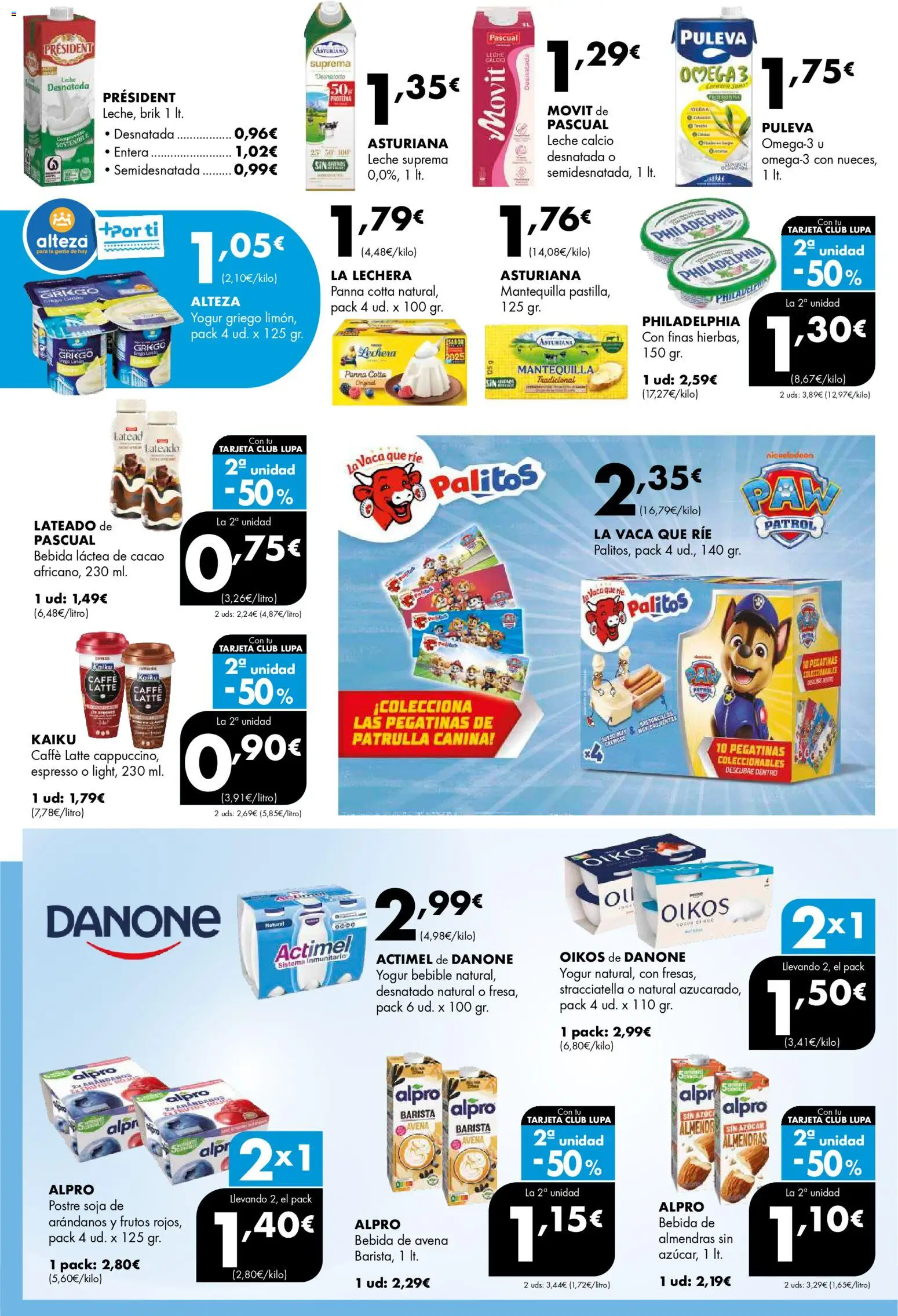 Lupa Supermercados folleto │ válido desde el 05.03.2026 | Página: 14 | Productos: Leche, Μαγειρική εστία, Yogur bebible, Φρυγανιές σικάλεως