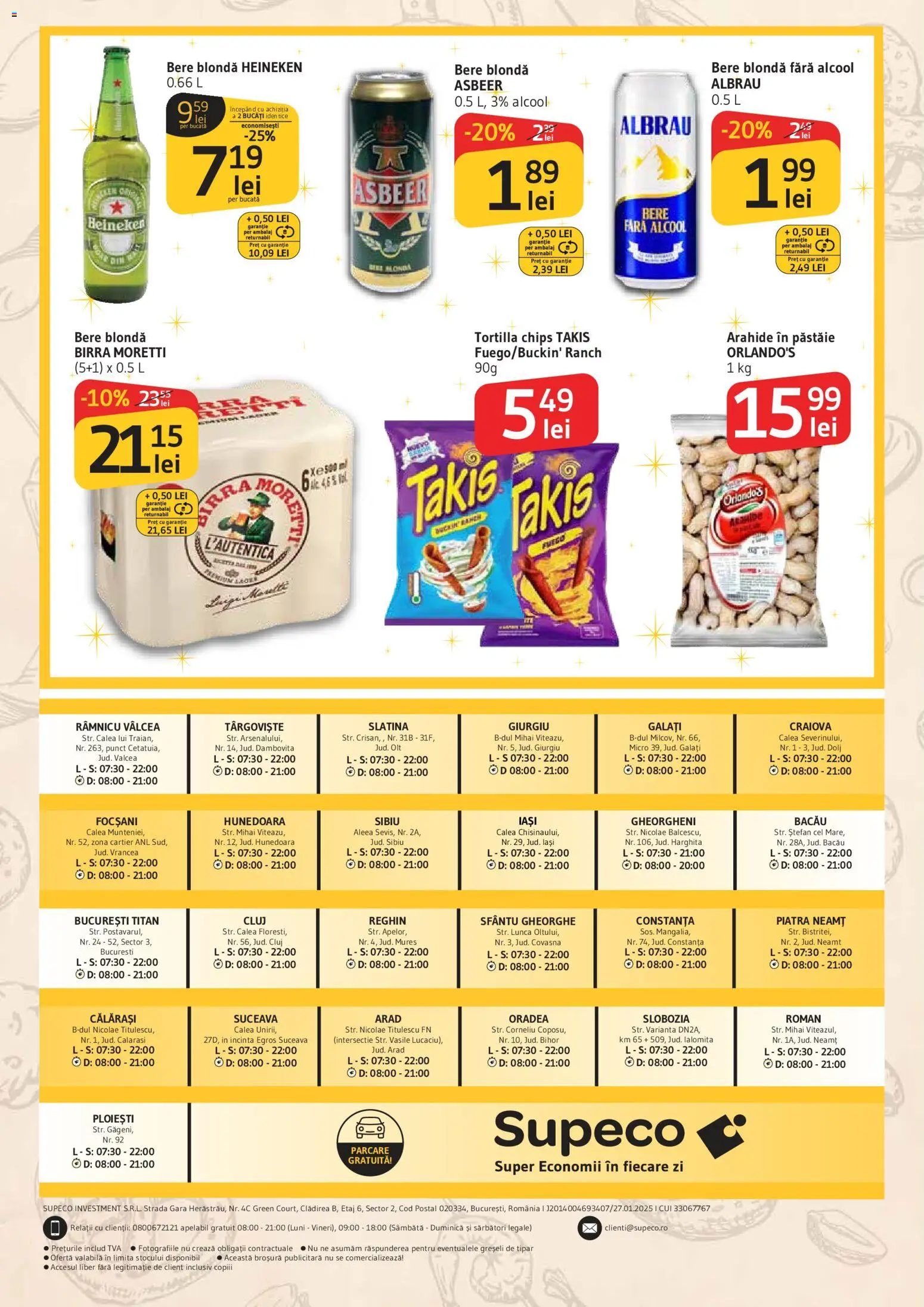 Noul catalog Supeco – valabil de la 11.06.2026 | Pagină: 8 | Produse: Arahide, Bere
