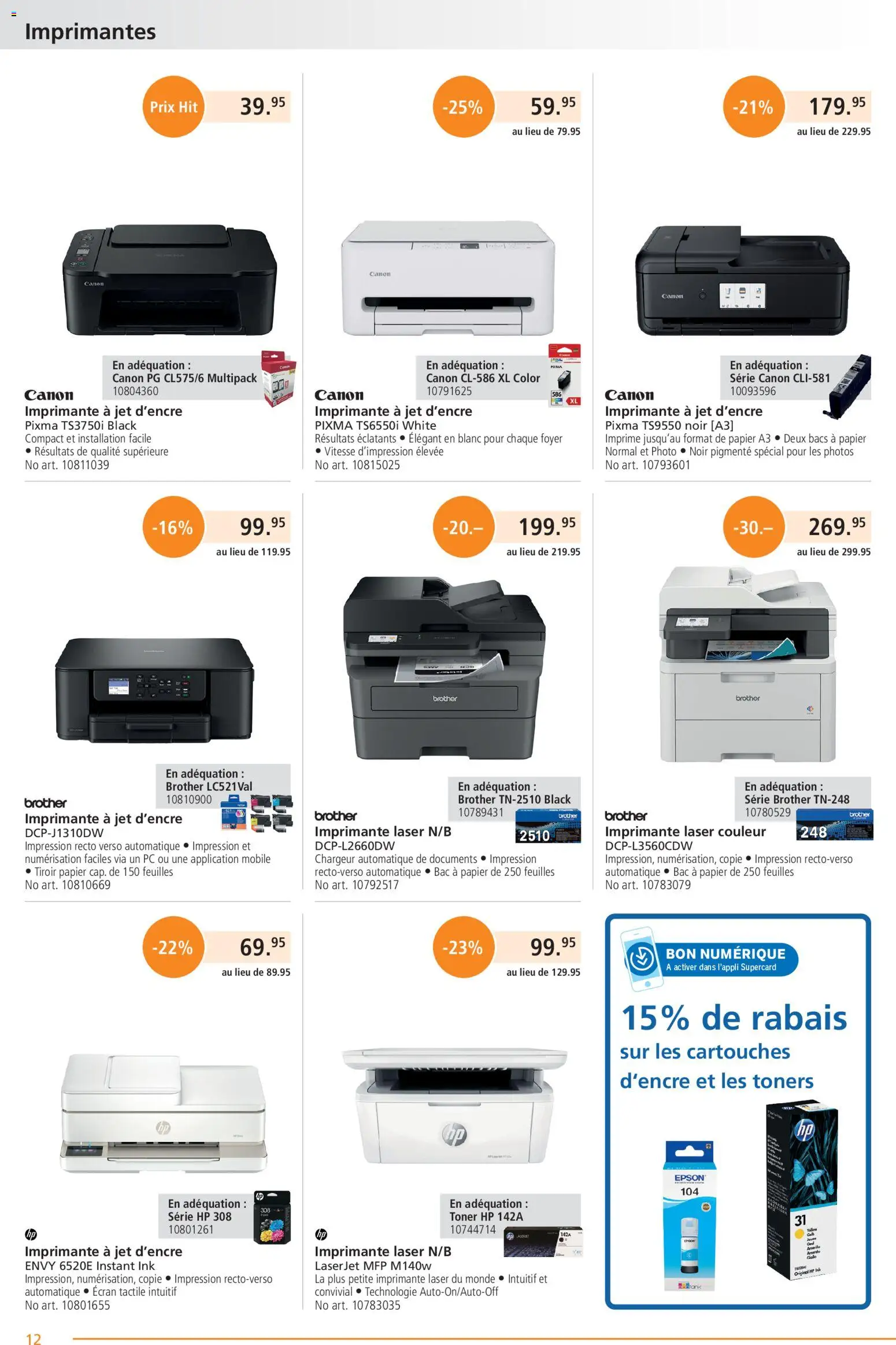 Fust aktionen FR – gültig ab 01.05.2026 | Seite: 12 | Produkte: Pc, Toner, HP, Epson