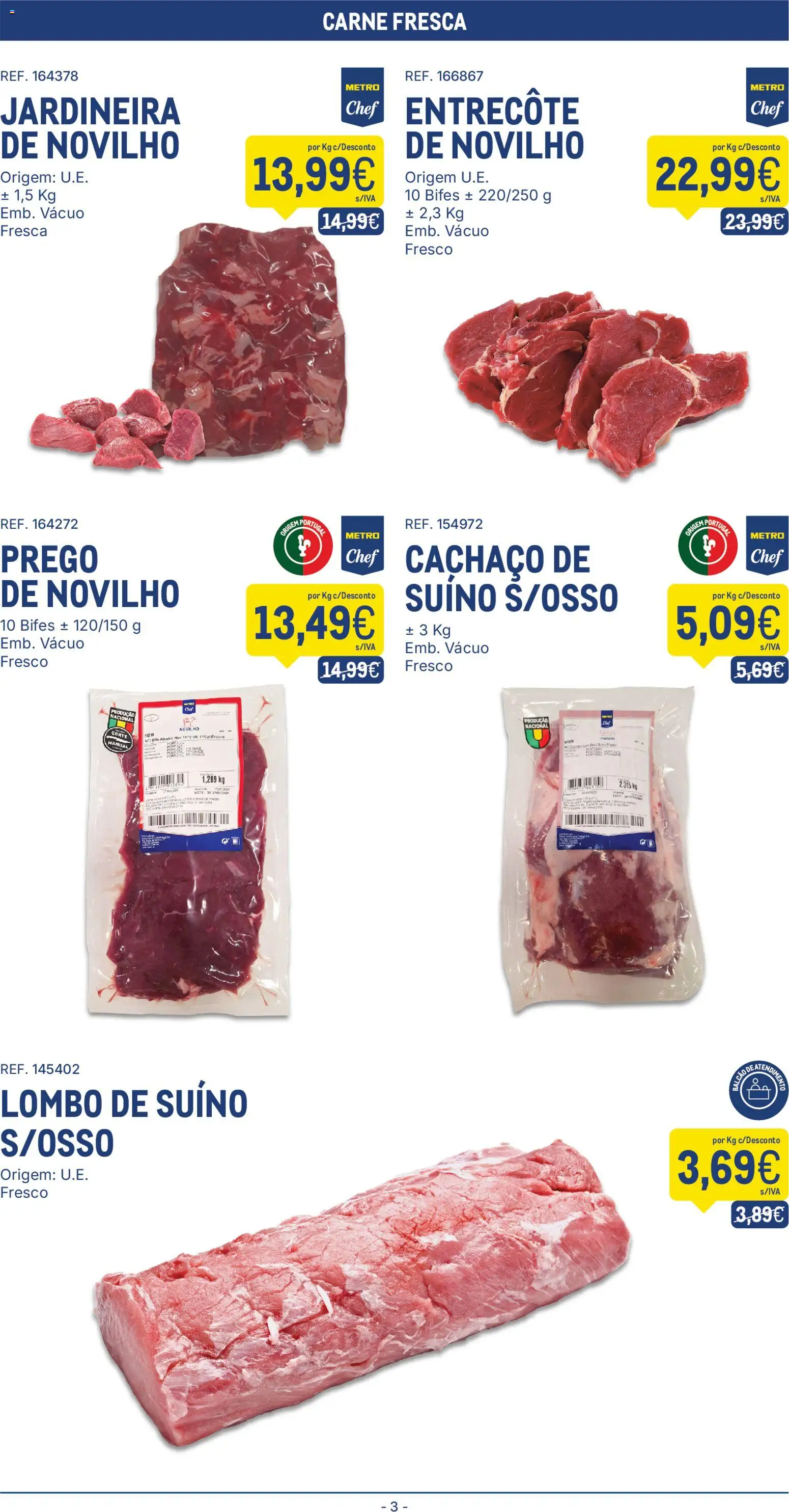Makro Folheto │ válido de 22/09/2026 | Página: 3 | Produtos: Lombo, Carne, Bife