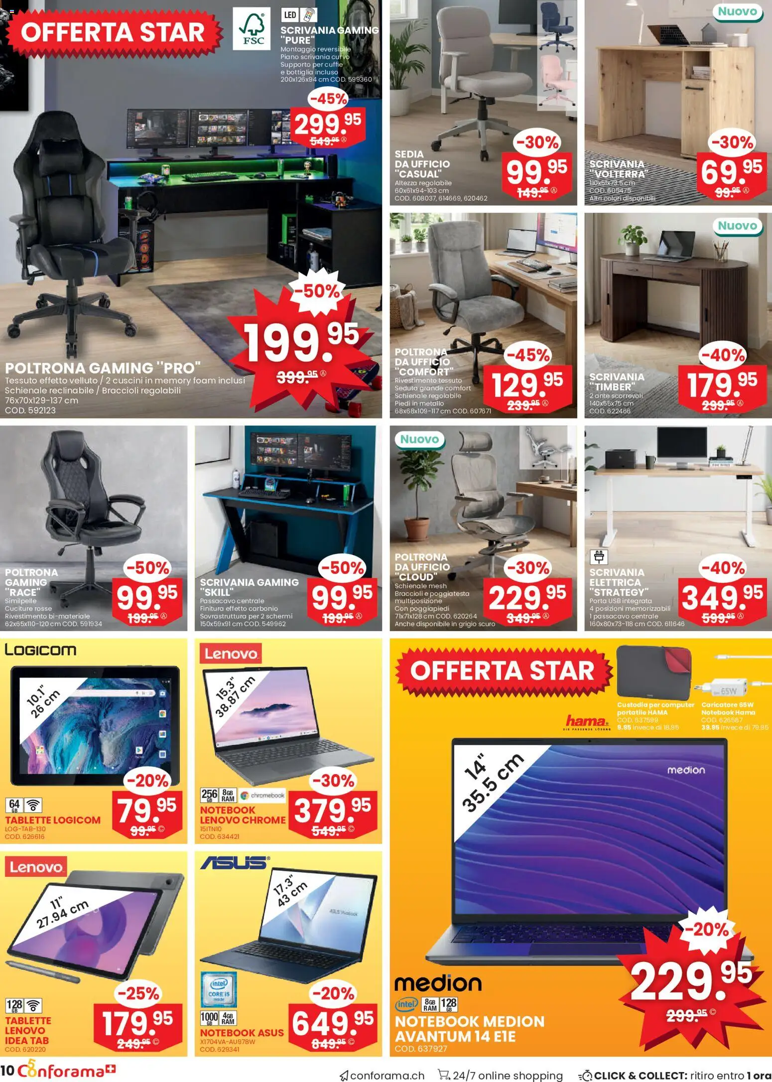 Conforama aktionen IT – gültig ab 22.07.2026 | Seite: 10 | Produkte: Notebook, Computer, Chromebook, Lenovo