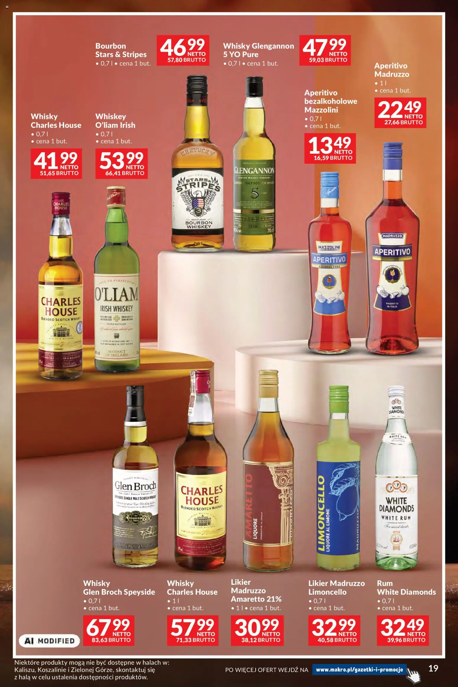 Makro gazetka - Whisky od 29.09.2026 | Strona: 19 | Produkty: Bourbon whisky, Bourbon, Scotch whisky, Rum