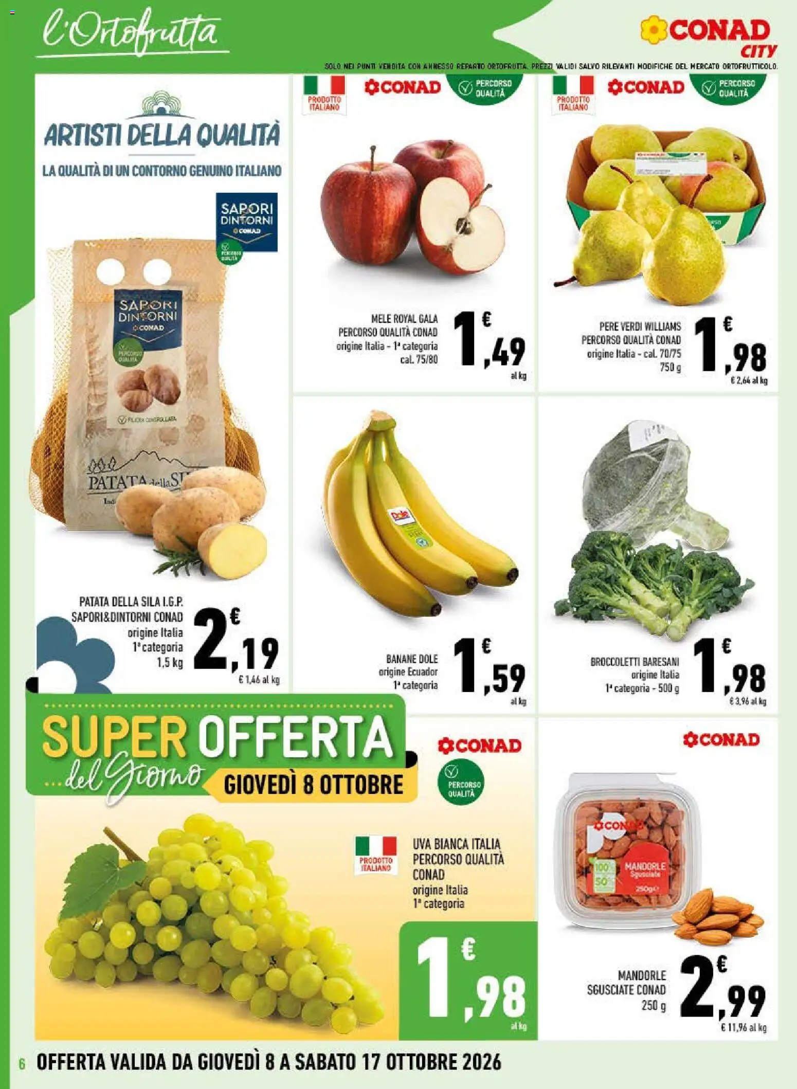 Volantino Conad del 08/10/2026 | Pagina: 6