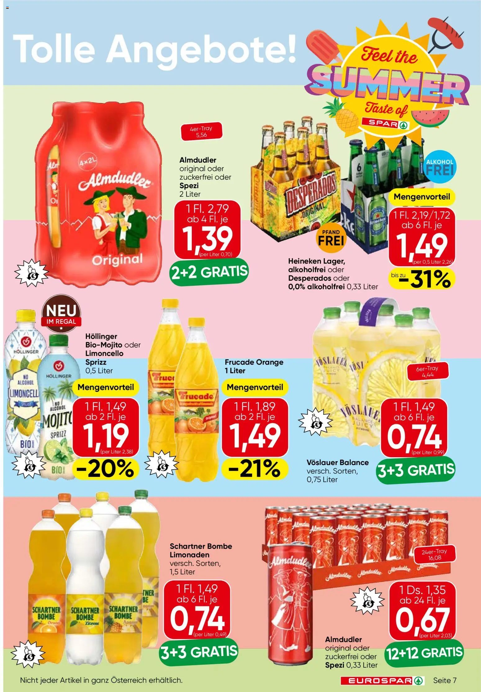 Eurospar Flugblatt gültig ab 30.07.2026 | Seite: 7 | Produkte: Desperados, Regal