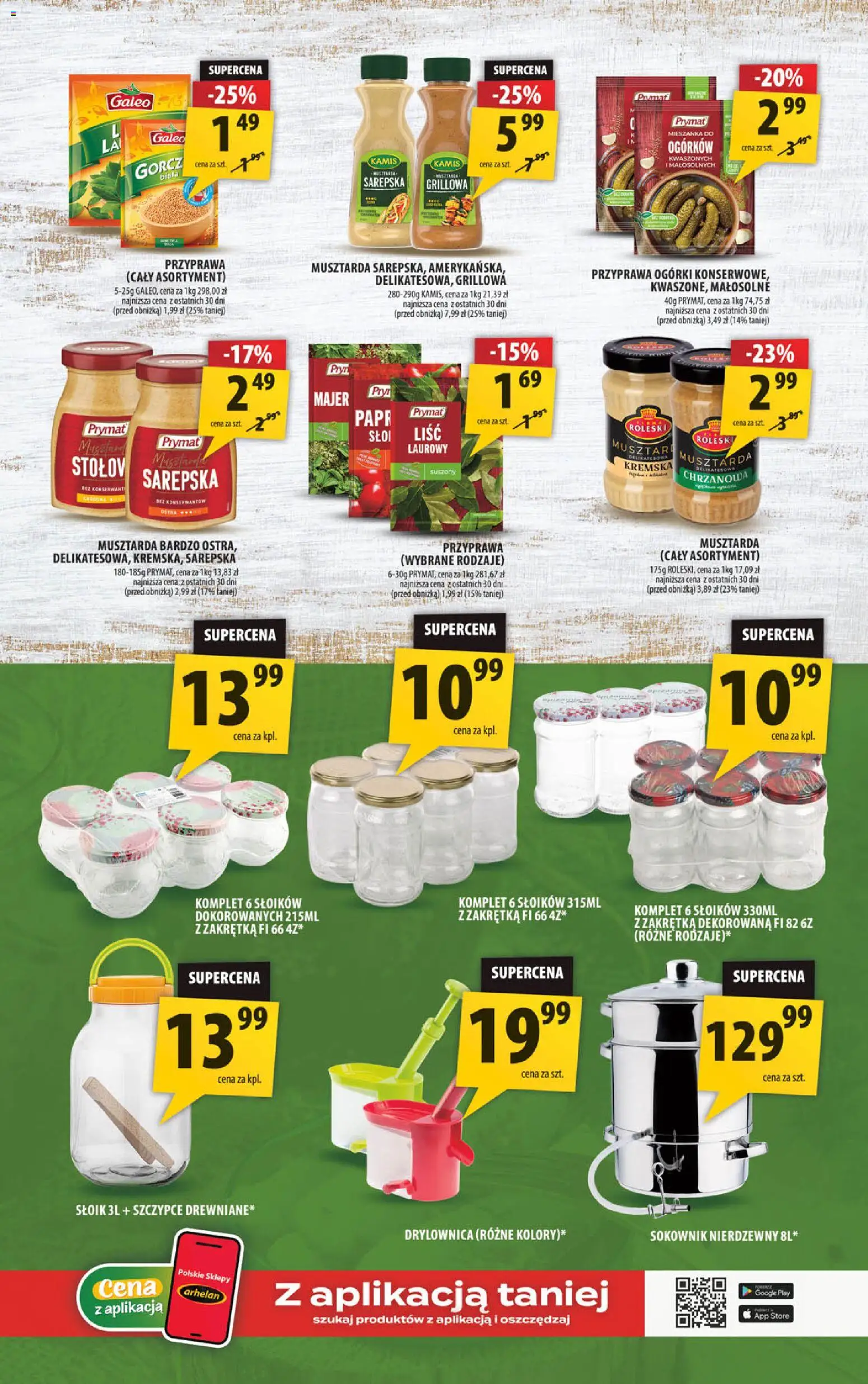 Arhelan gazetka od 03.07.2026 | Strona: 3 | Produkty: Musztarda, Ogórki, Sokownik