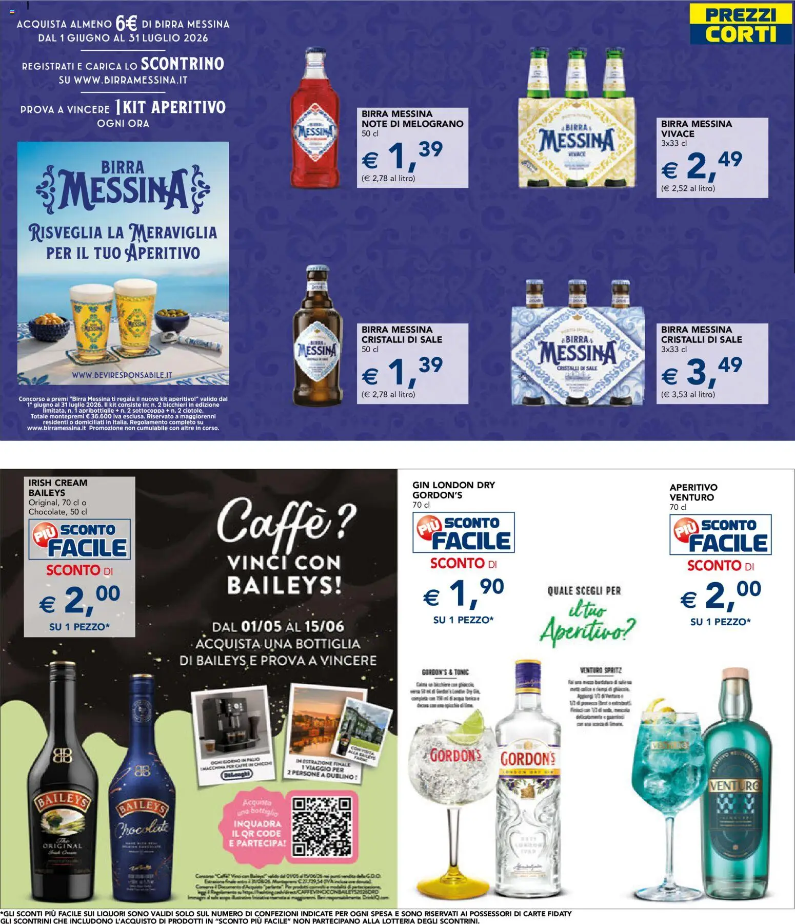 Volantino Esselunga S del 08.06.2026 | Pagina: 25 | Prodotti: Gin, Sale, Birra messina, Bottiglia