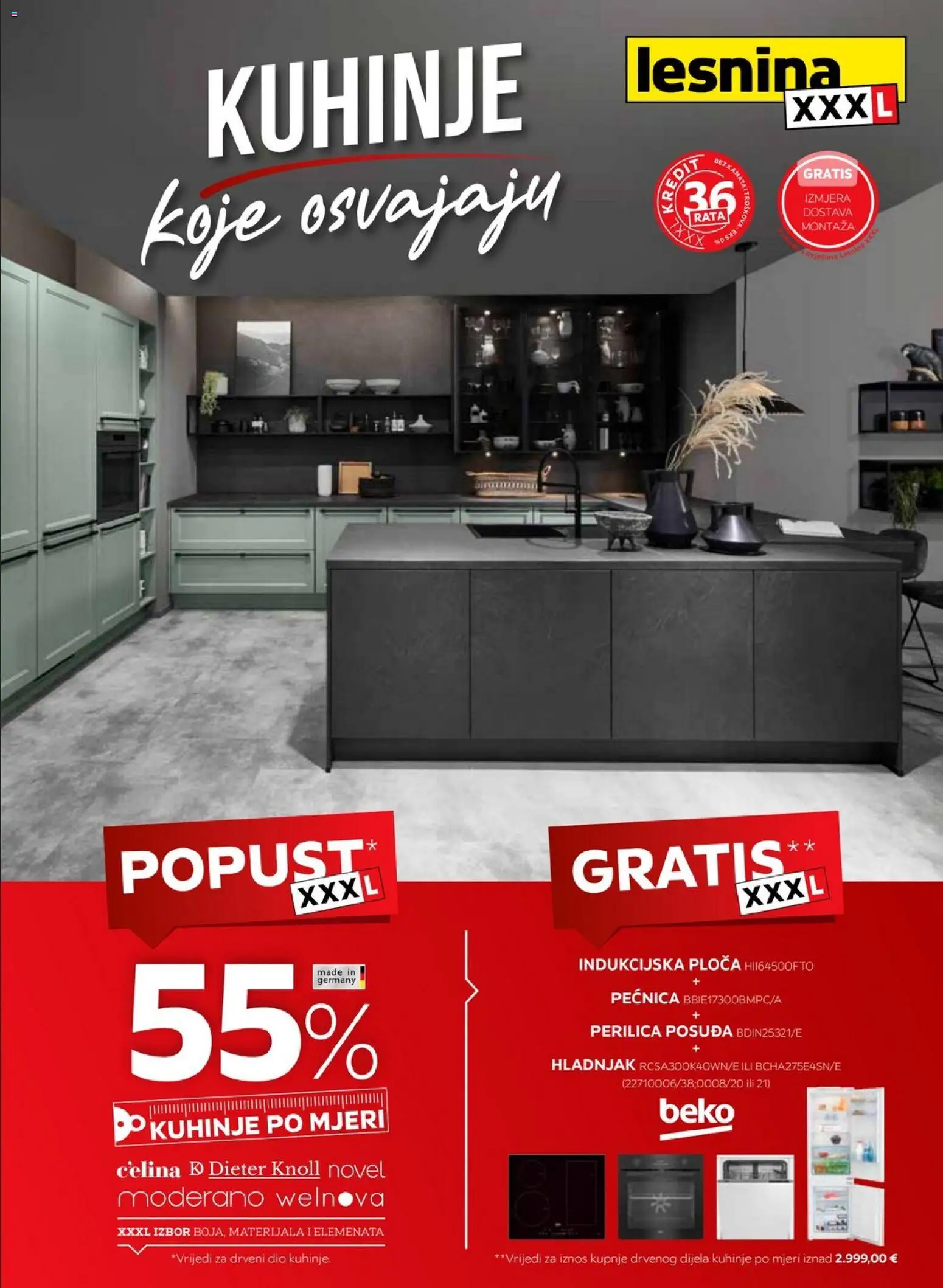 Lesnina katalog | vrijedi od 10.09.2026 | Stranica: 1 | Proizvodi: Perilica posuđa, Indukcijska ploča, Hladnjak, Pećnica