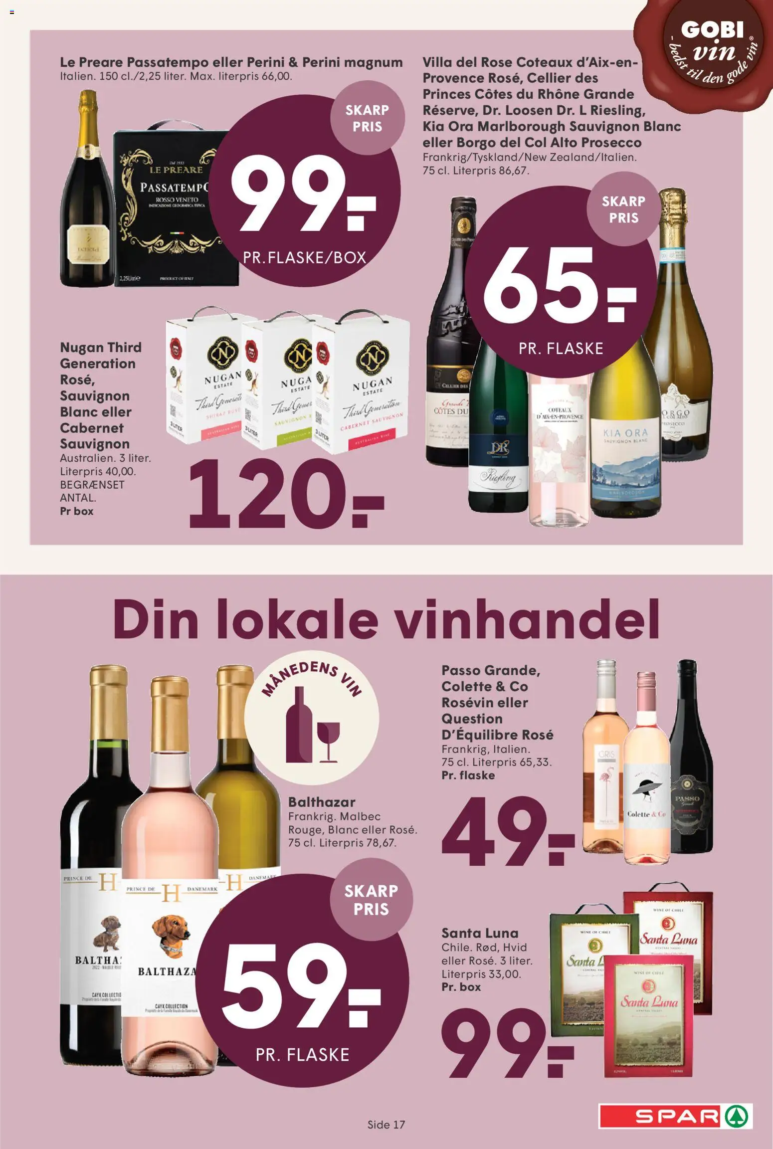 Spar tilbudsavis – gyldig fra 29.05.2026 | Side: 19 | Produkter: Vin