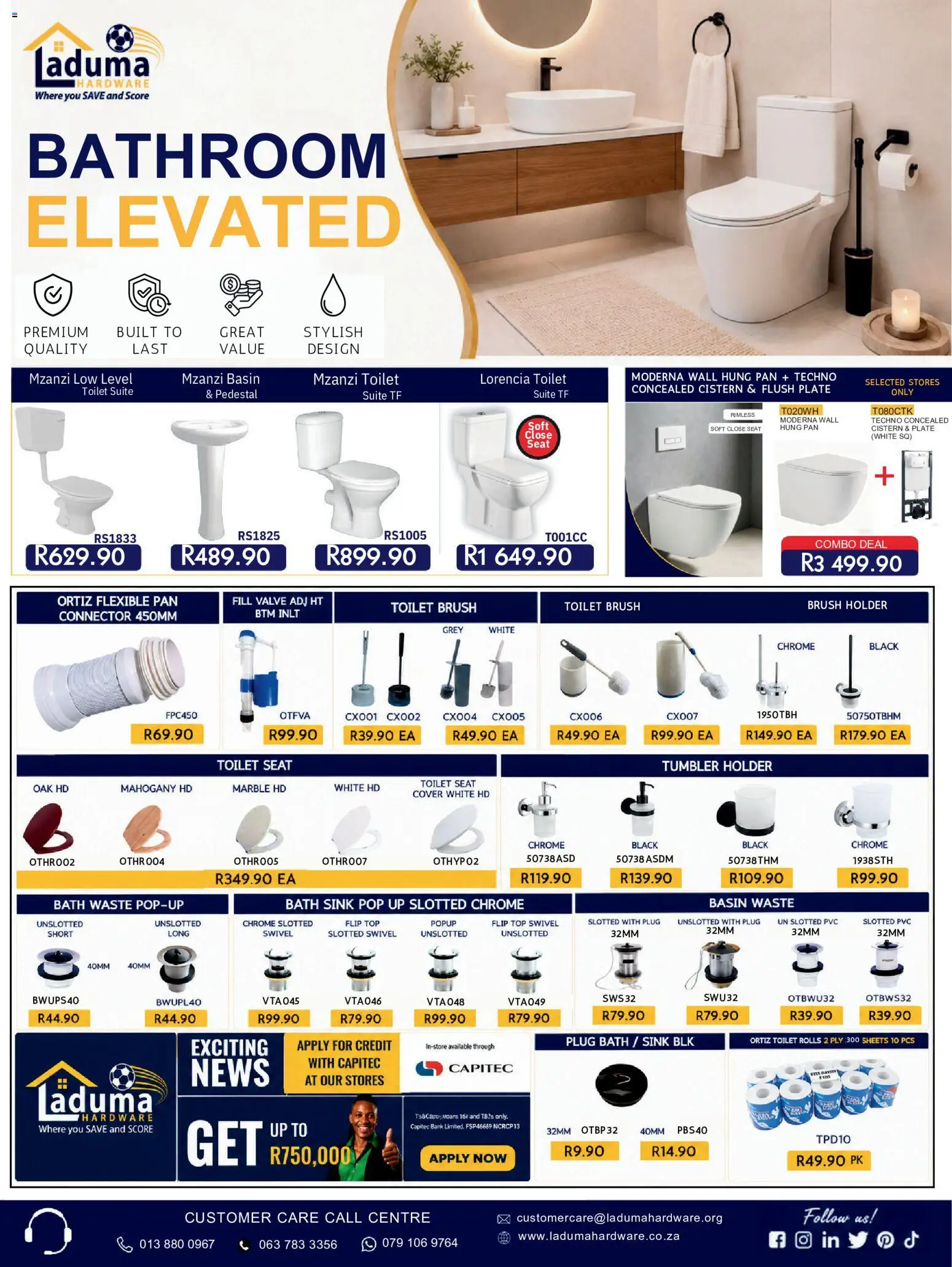 New Laduma Hardware catalogue – valid from 01/08/2026 | Page: 20 | Products: Connector, Plate, Valve, Sink