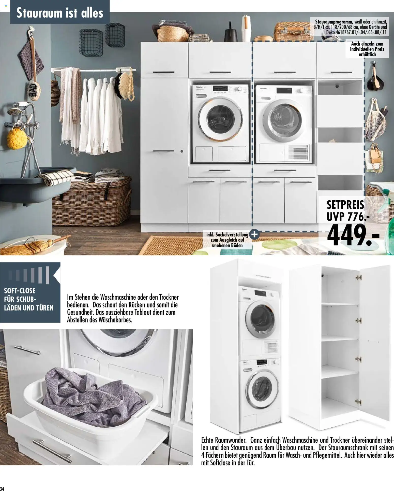 SB Möbel Boss Küchenkatalog 2026 – gültig ab 09.04.2026 | Seite: 34 | Produkte: Trockner, Waschmaschine