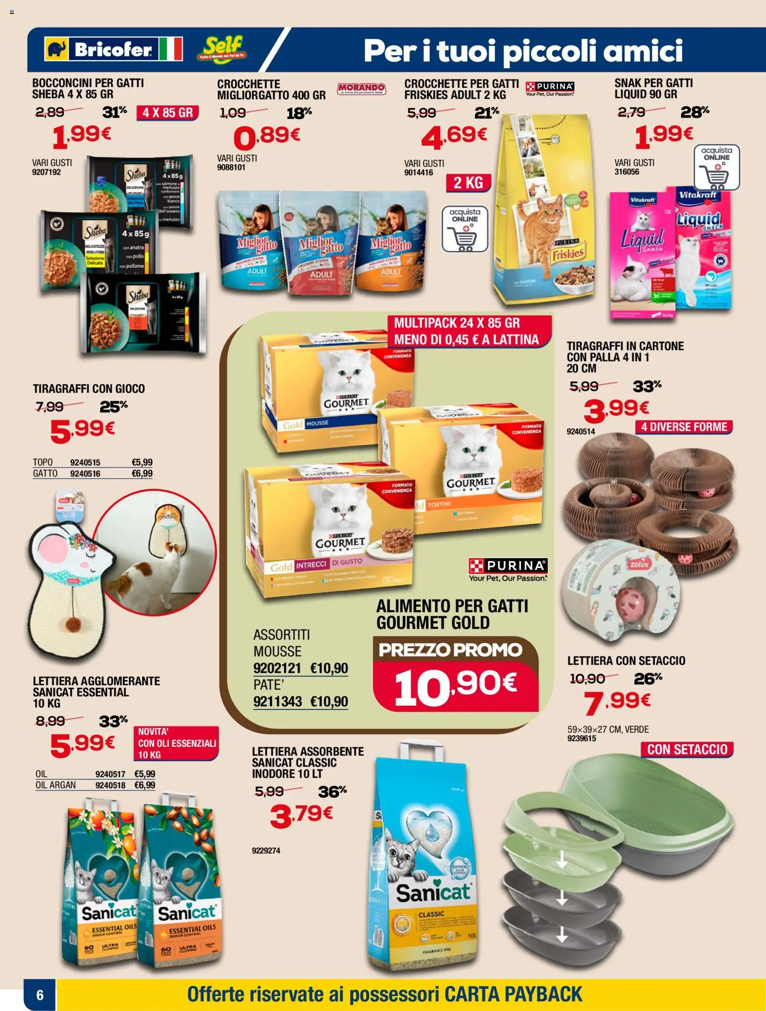 Volantino Self del 05.03.2026 | Pagina: 14 | Prodotti: Paté, Pollo, Tiragraffi, Gioco