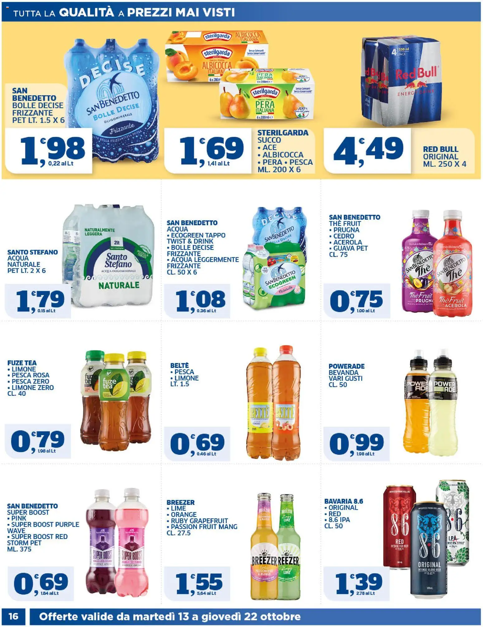 Volantino SIGMA del 13/10/2026 | Pagina: 16 | Prodotti: Limone, Pera, The, Red Bull