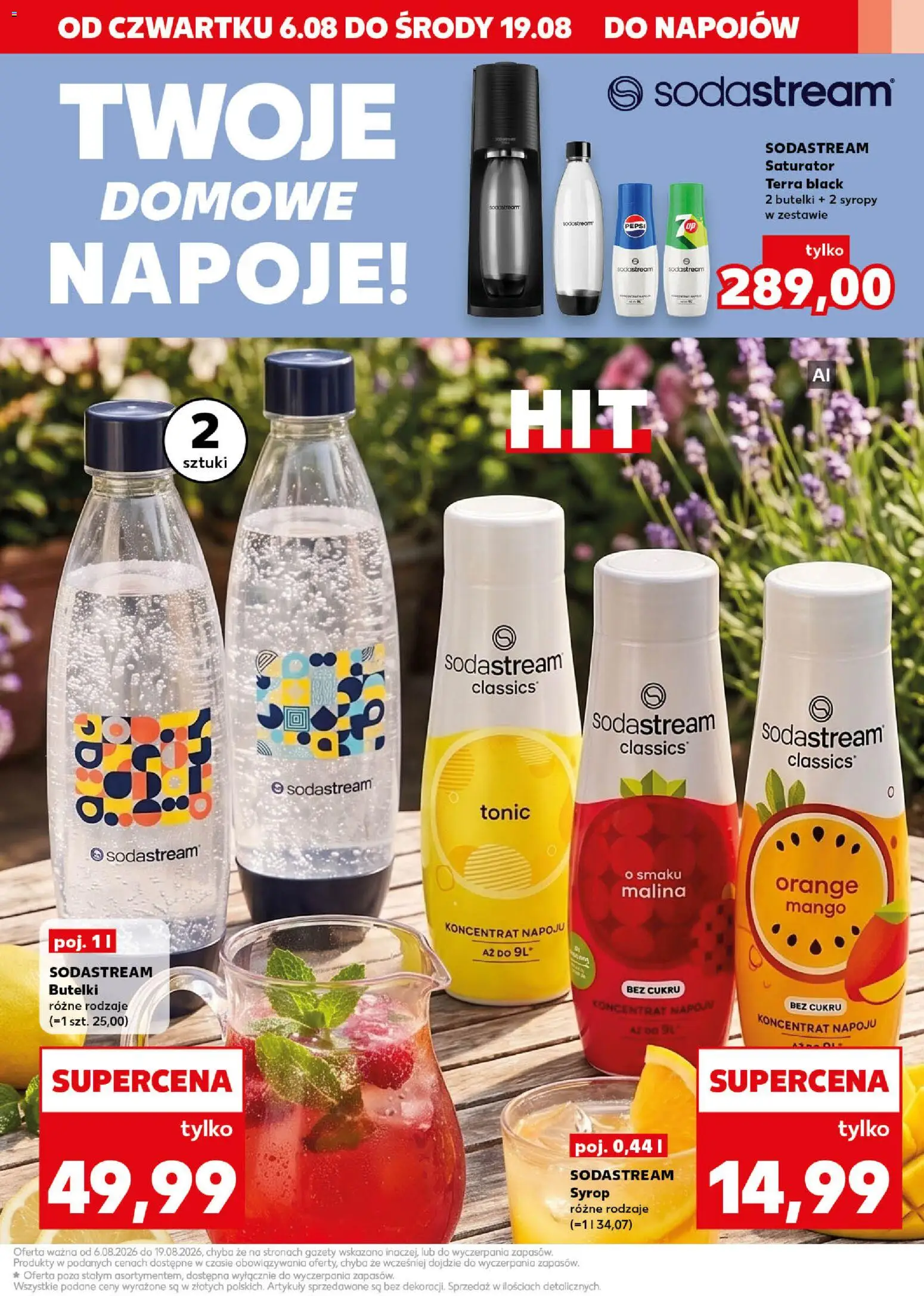 Kaufland Polsko leták - Złap okazje od 06.08.2026 | Strana: 3 | Produkty: Mango, Pepsi, Sodastream, Tonic