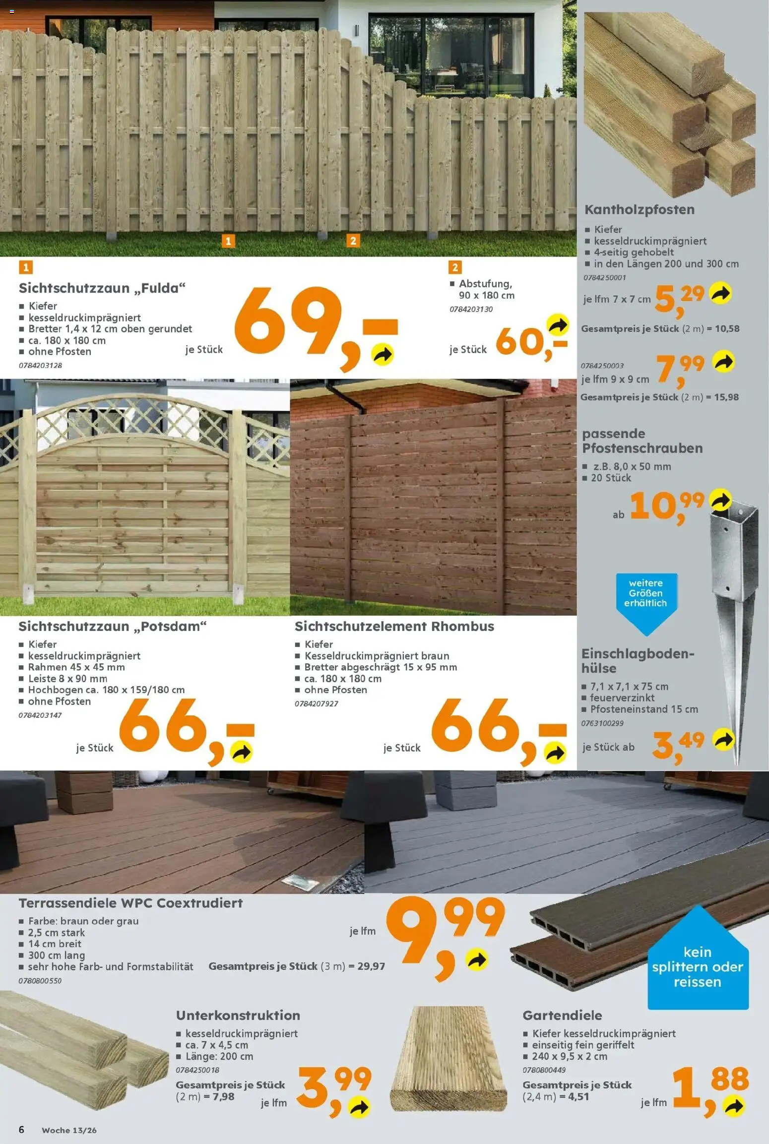 Globus Baumarkt Prospekt Peine	 – gültig ab 23.03.2026 | Seite: 6