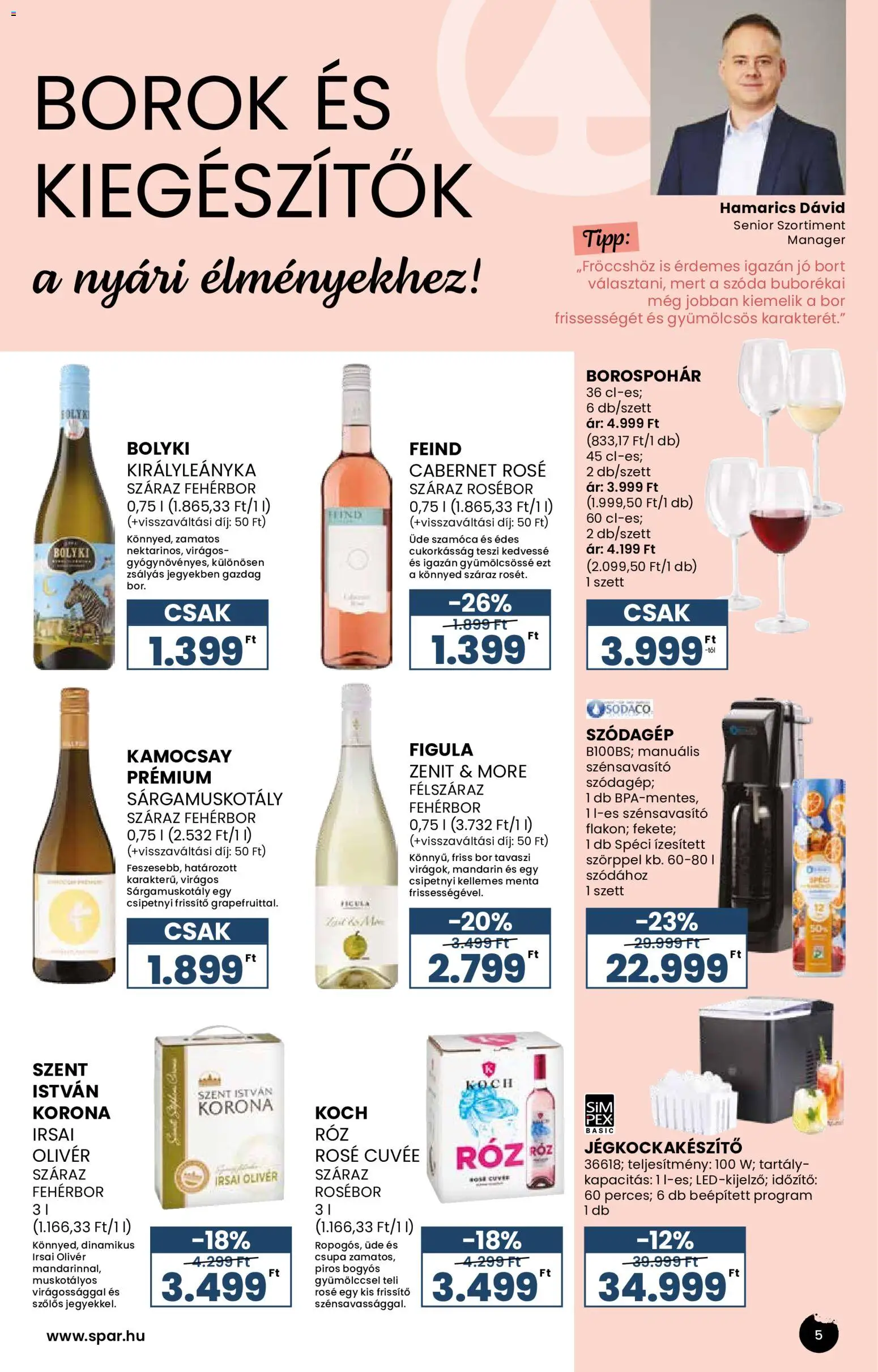 Spar akciós ujság - amely érvényes a következő dátumtól: 2026.07.01. | Oldal: 5