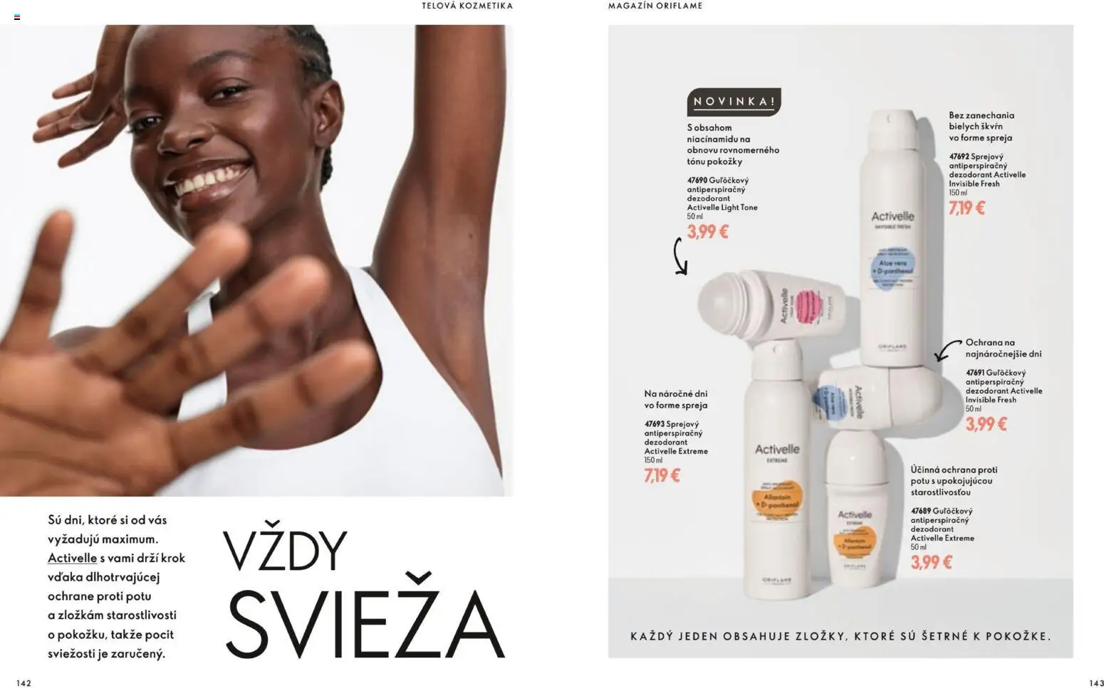 Nové Oriflame akcie – leták je platný od 11.11.2026 | Strana: 72 | Produkty: Aloe Vera, Dezodorant