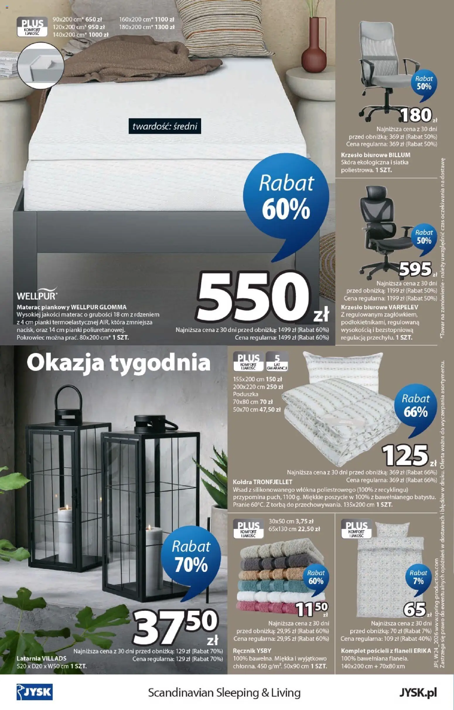 JYSK gazetka od 10.06.2026 | Strona: 16 | Produkty: Torba, Poduszka, Pianki, Kołdra
