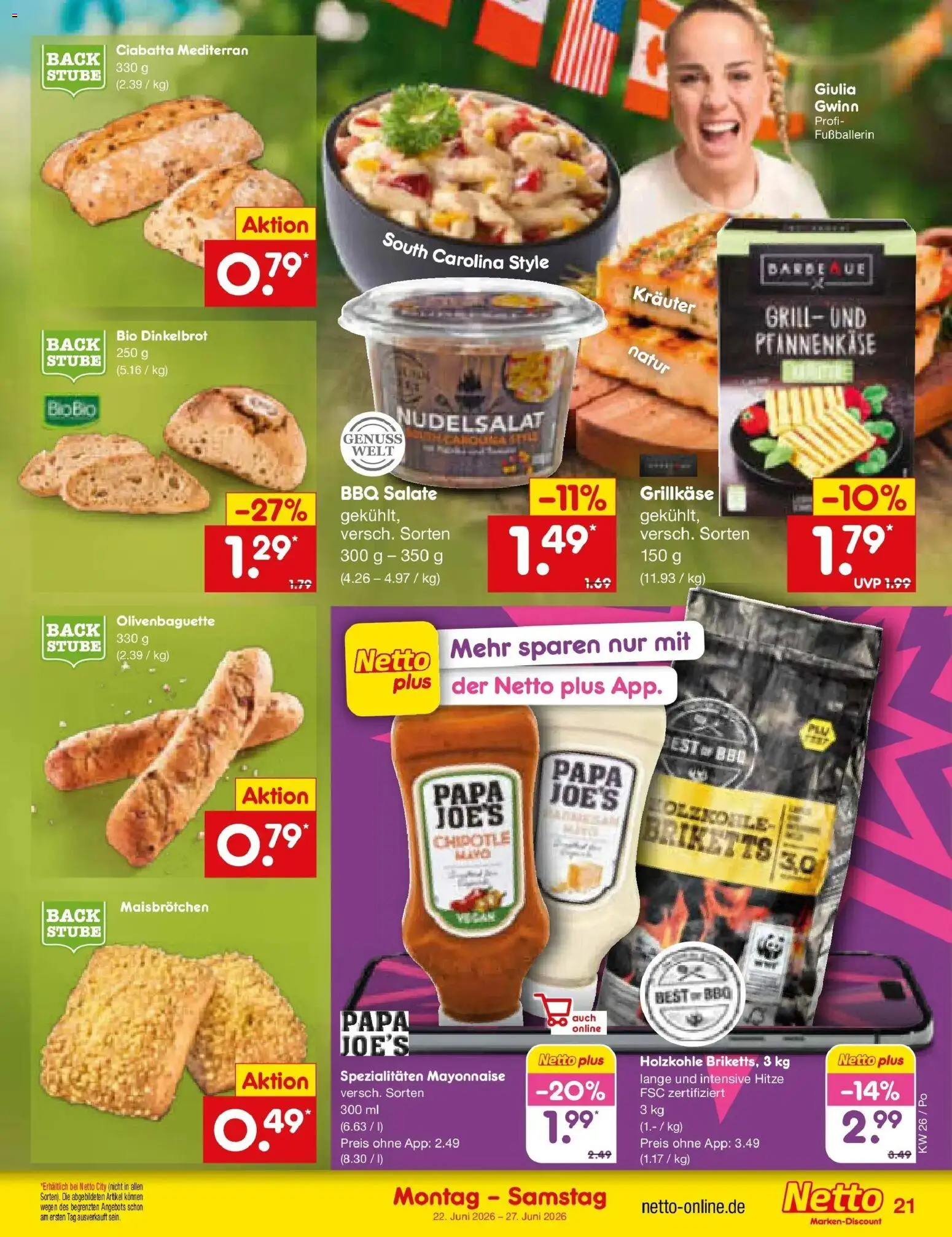 Netto Marken-Discount Prospekt Regensburg – gültig ab 21.06.2026 | Seite: 27 | Produkte: Grill, Mayonnaise