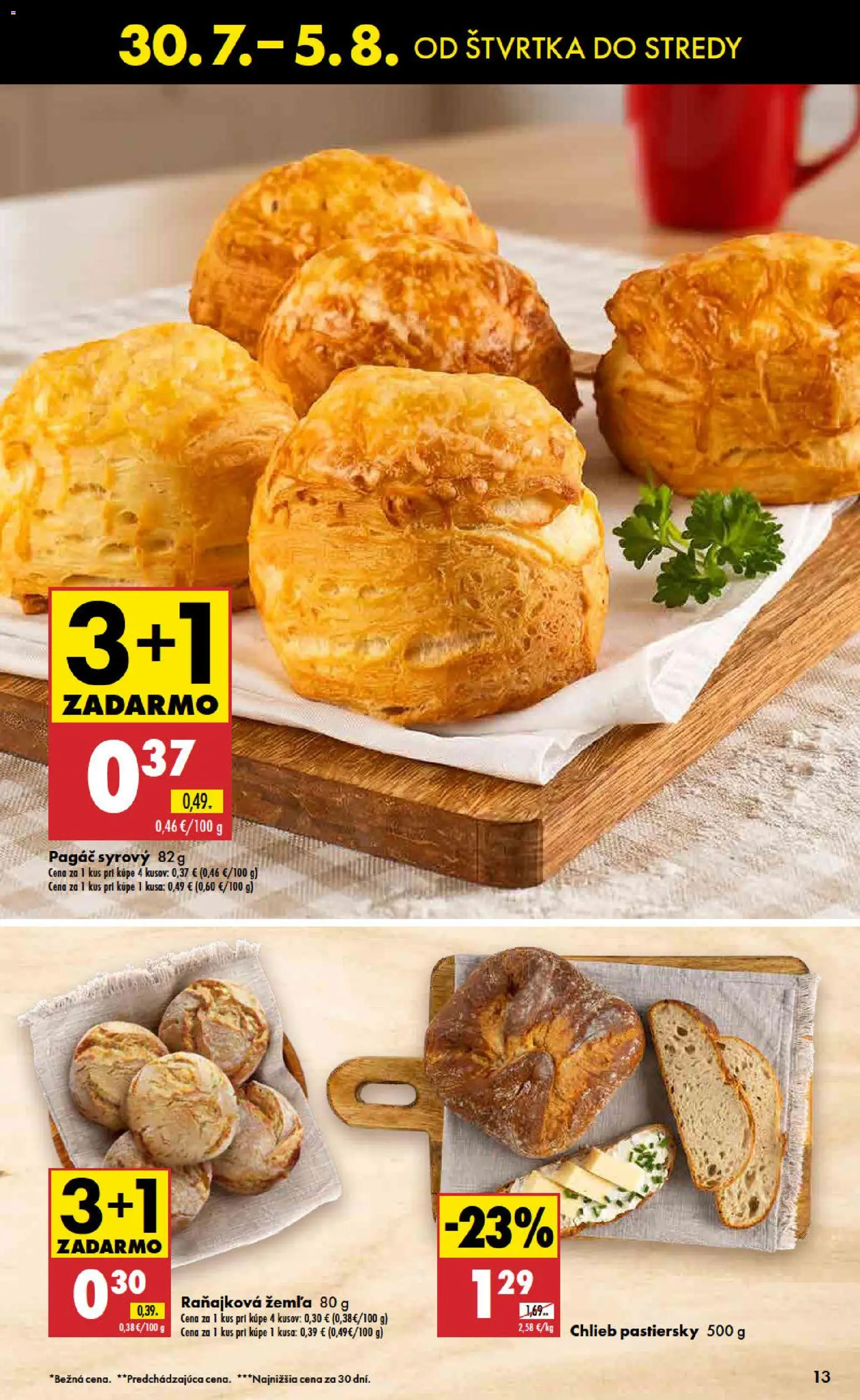 Nové Biedronka akcie – leták je platný od 30.07.2026 | Strana: 13 | Produkty: Chlieb