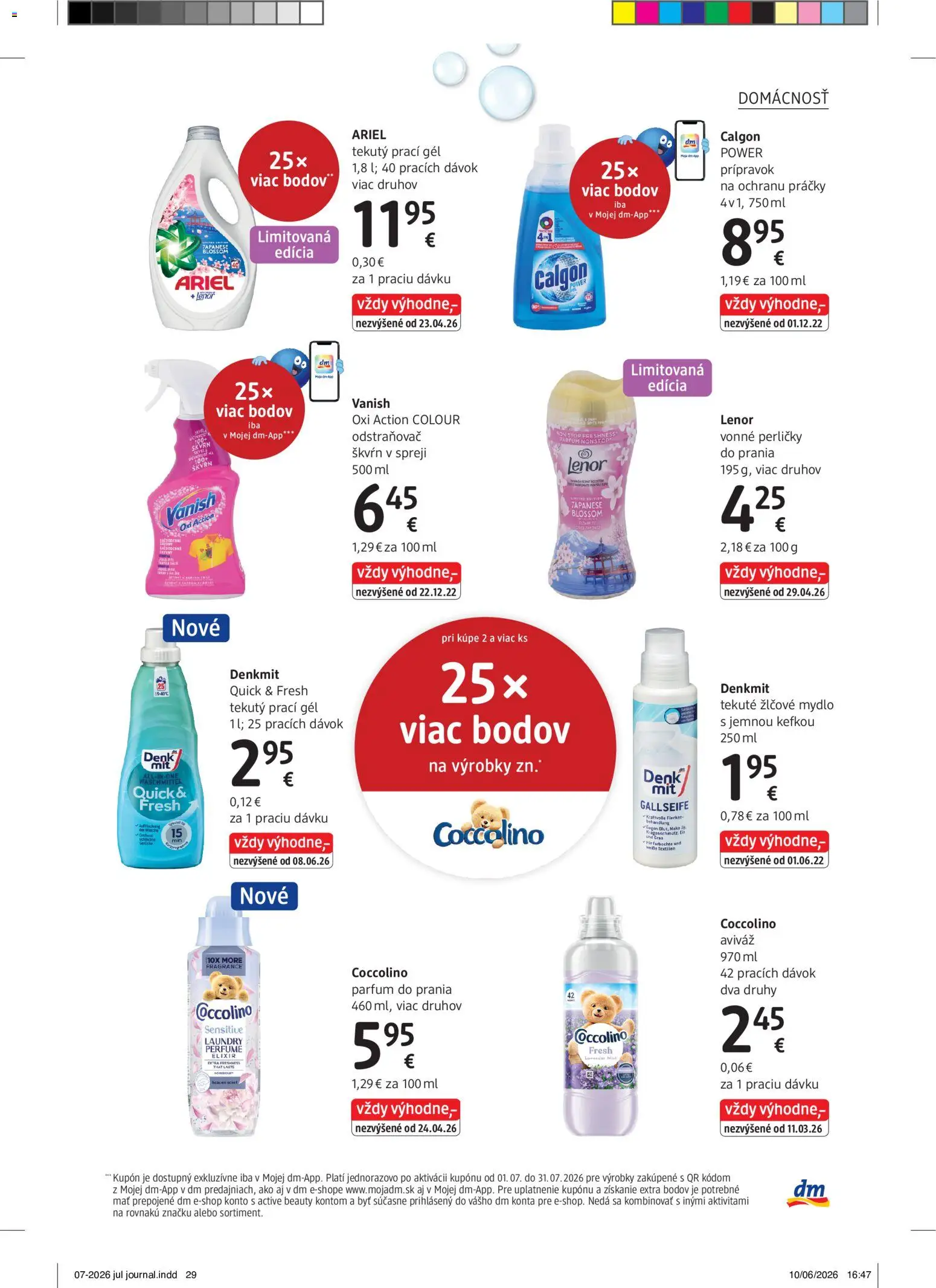Nové dm drogerie akcie – leták je platný od 01.07.2026 | Strana: 29
