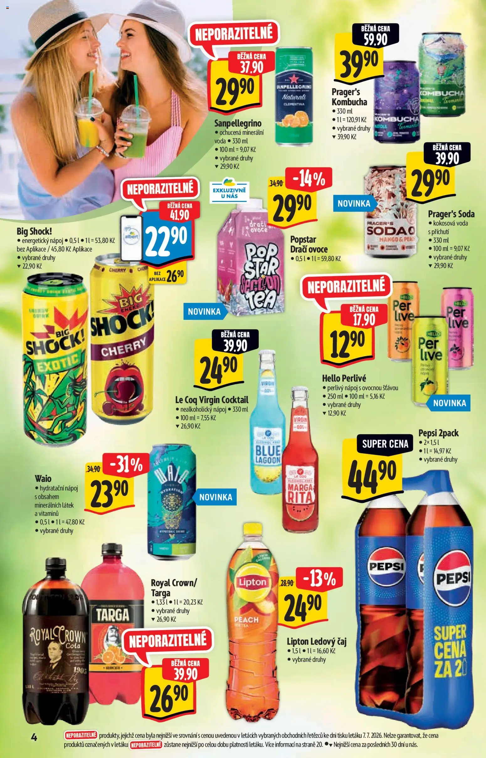 Albert katalog - Hypermarket od 15.07.2026 | Strana: 4 | Produkty: Dračí ovoce, Čaj, Ledový čaj, Energy drink